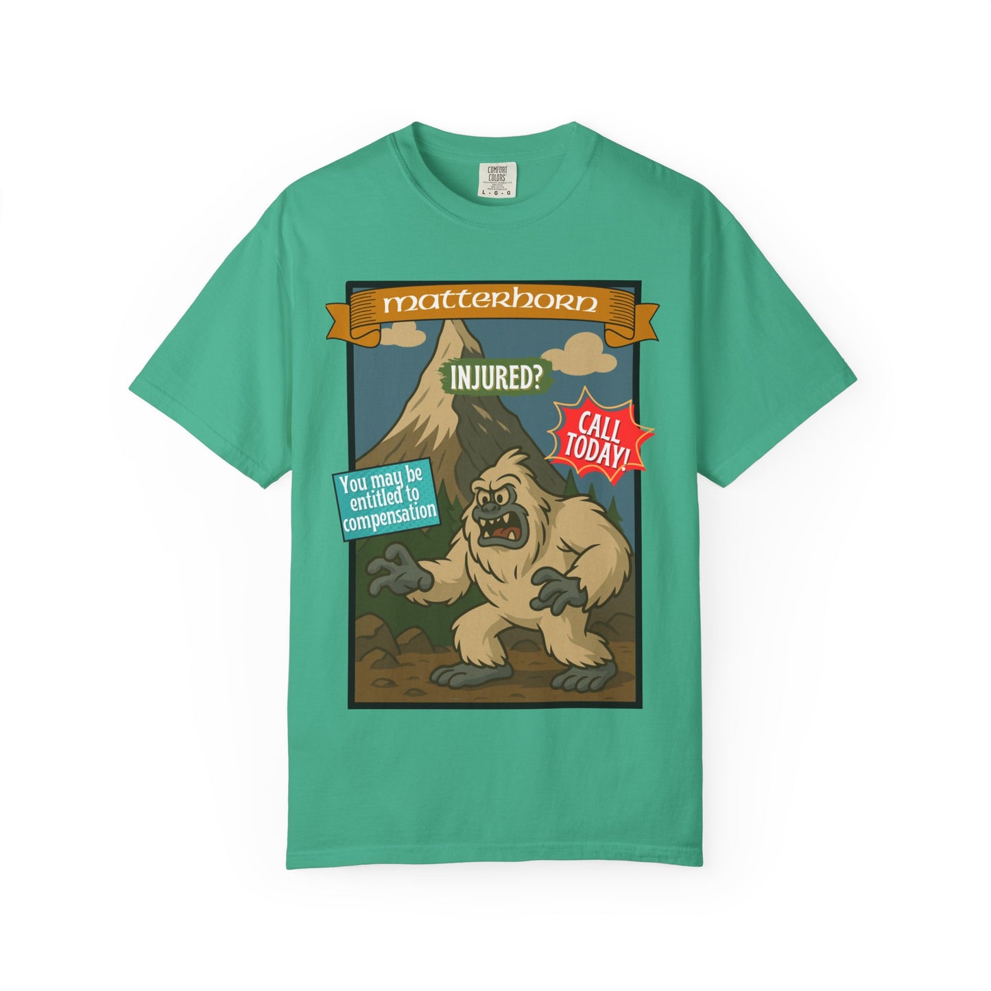 Yeti Injury Claims T-Shirt - Unisex Vintage Style