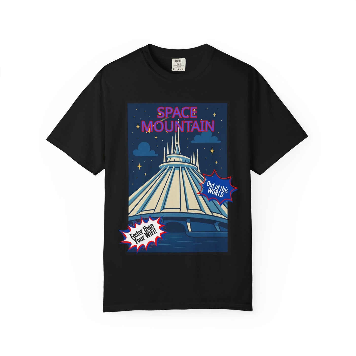 Space Mountain Retro Graphic T-Shirt - Unisex, Perfect for Theme Park Lovers