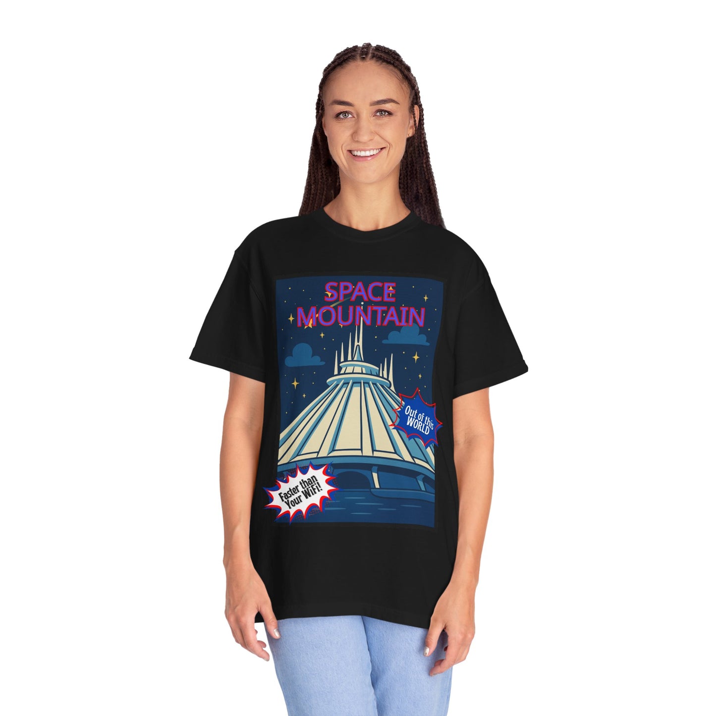 Space Mountain Retro Graphic T-Shirt - Unisex, Perfect for Theme Park Lovers
