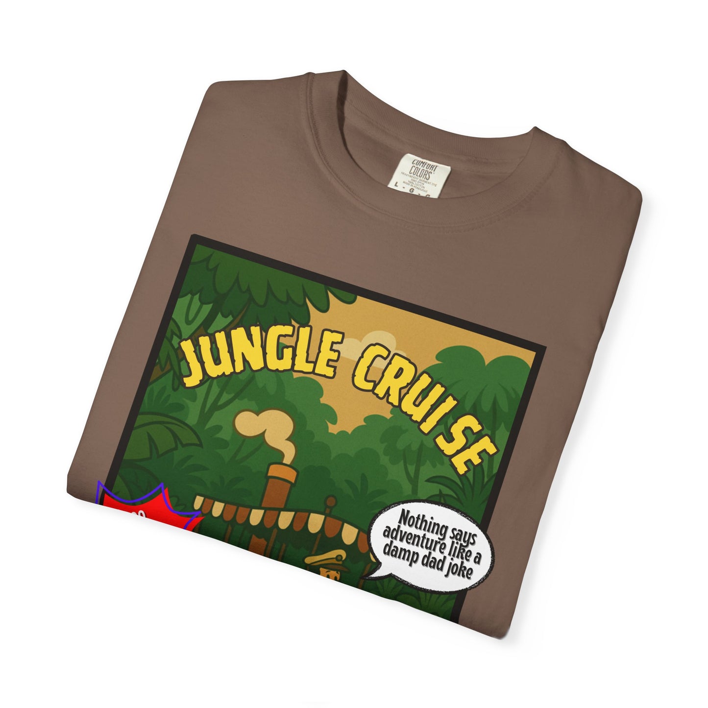 Adventure Jungle Cruise T-Shirt - Unisex Garment-Dyed Tee for Fun Jungle Lovers
