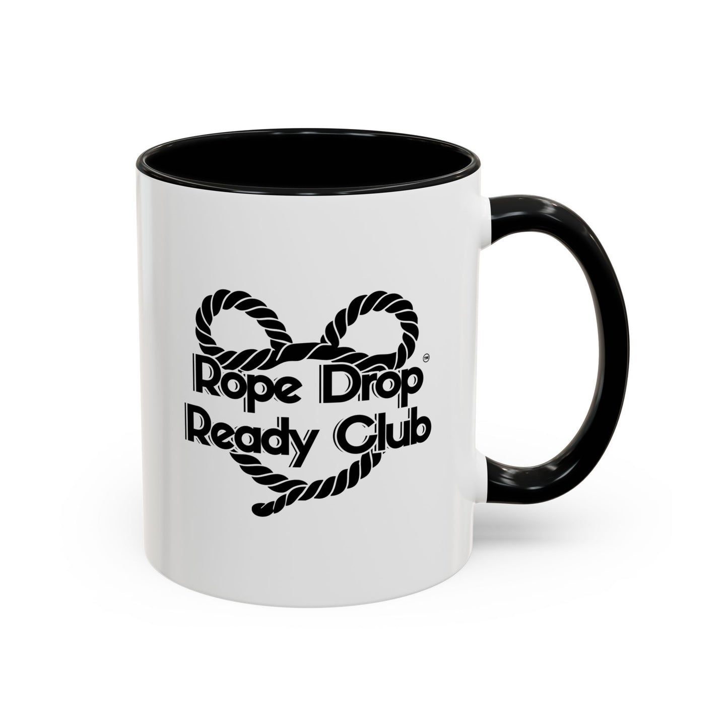 Rope Drop Ready Club Coffee Mug - Black Accent 11oz