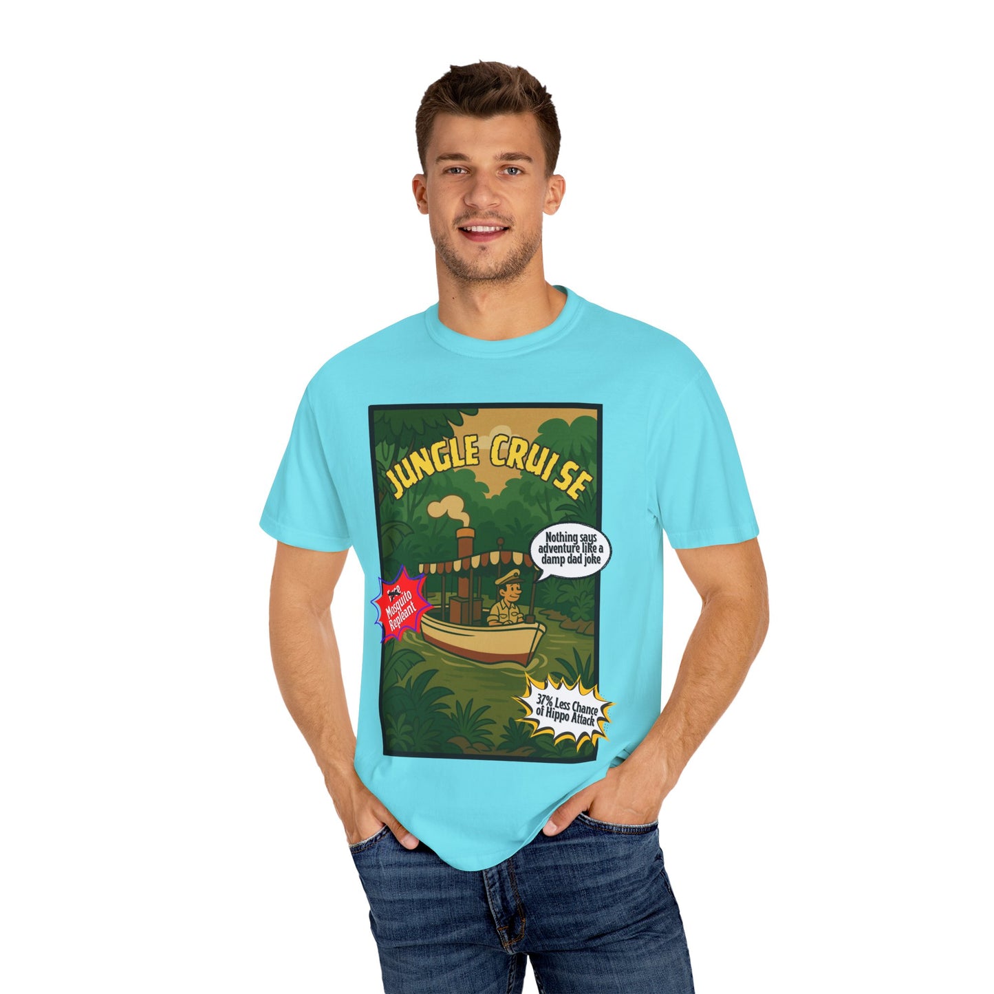 Adventure Jungle Cruise T-Shirt - Unisex Garment-Dyed Tee for Fun Jungle Lovers