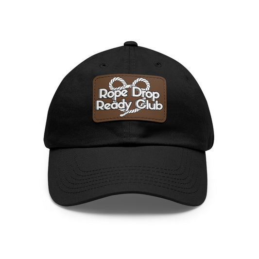 Rope Drop Ready Club Dad Hat with Leather Patch