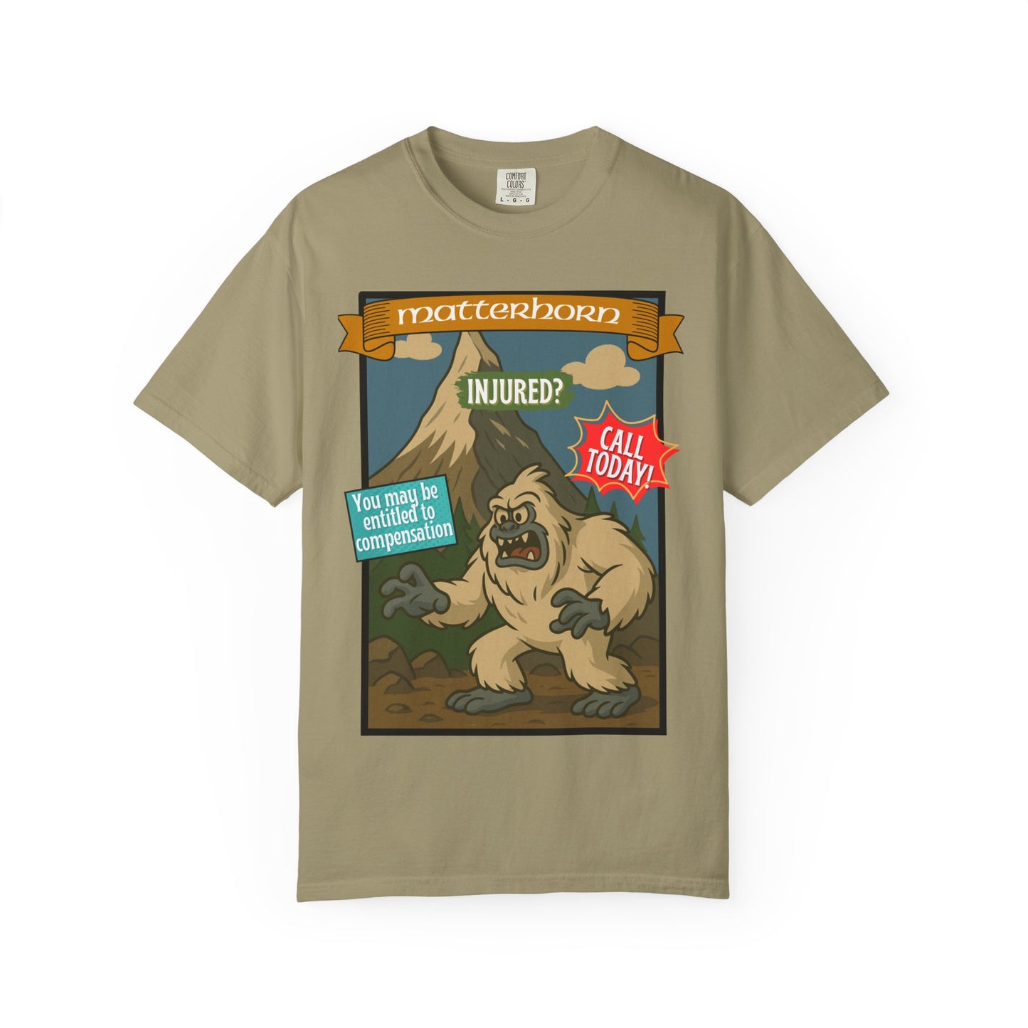 Yeti Injury Claims T-Shirt - Unisex Vintage Style