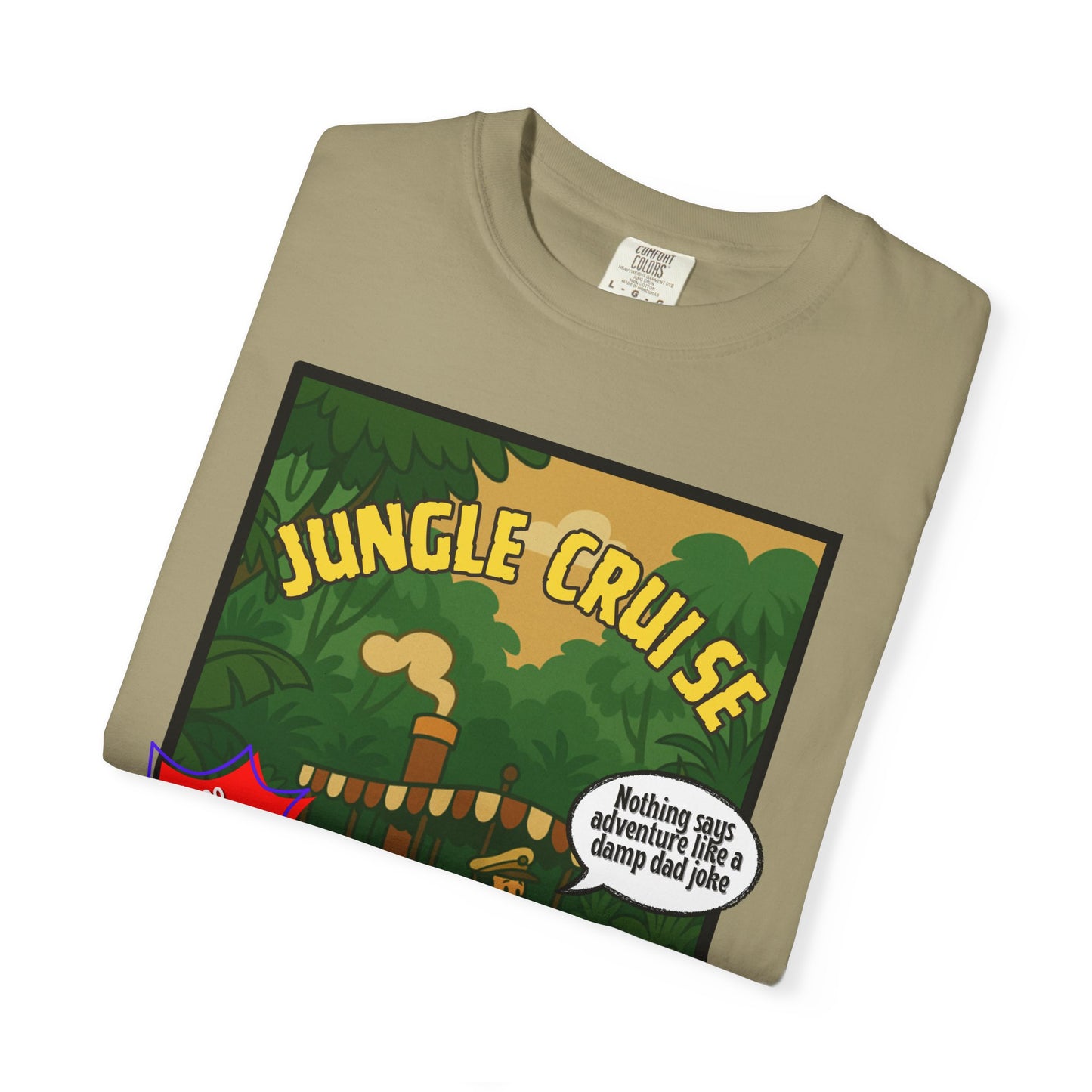 Adventure Jungle Cruise T-Shirt - Unisex Garment-Dyed Tee for Fun Jungle Lovers