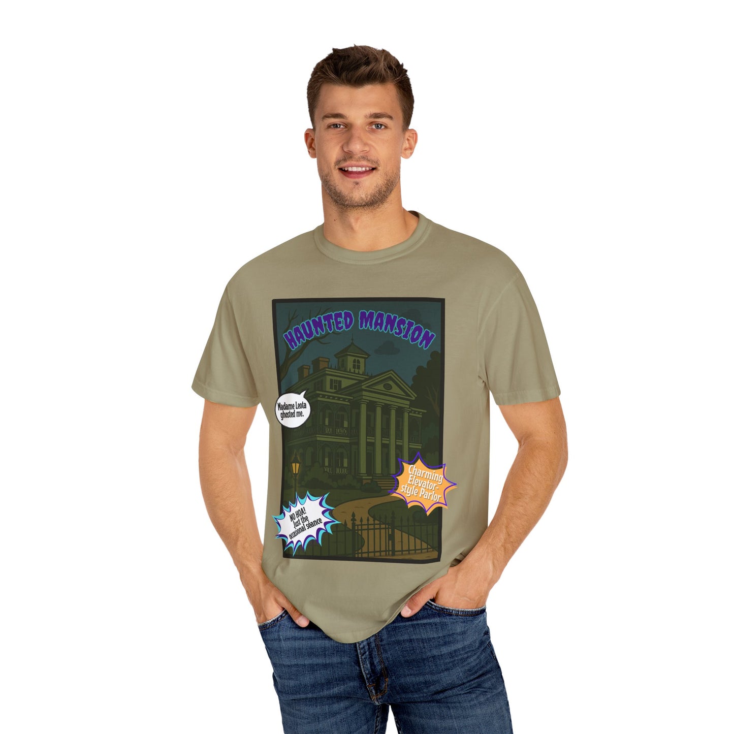 Haunted Mansion Unisex T-shirt - Spooky Graphic Tee for Halloween Lovers