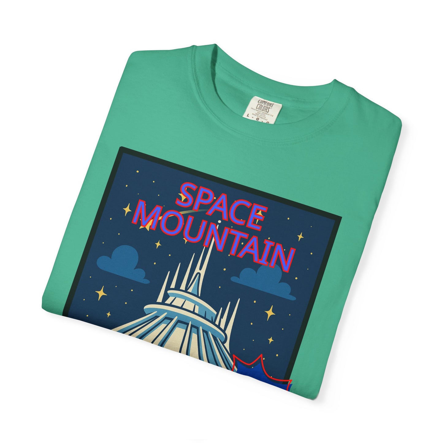 Space Mountain Retro Graphic T-Shirt - Unisex, Perfect for Theme Park Lovers