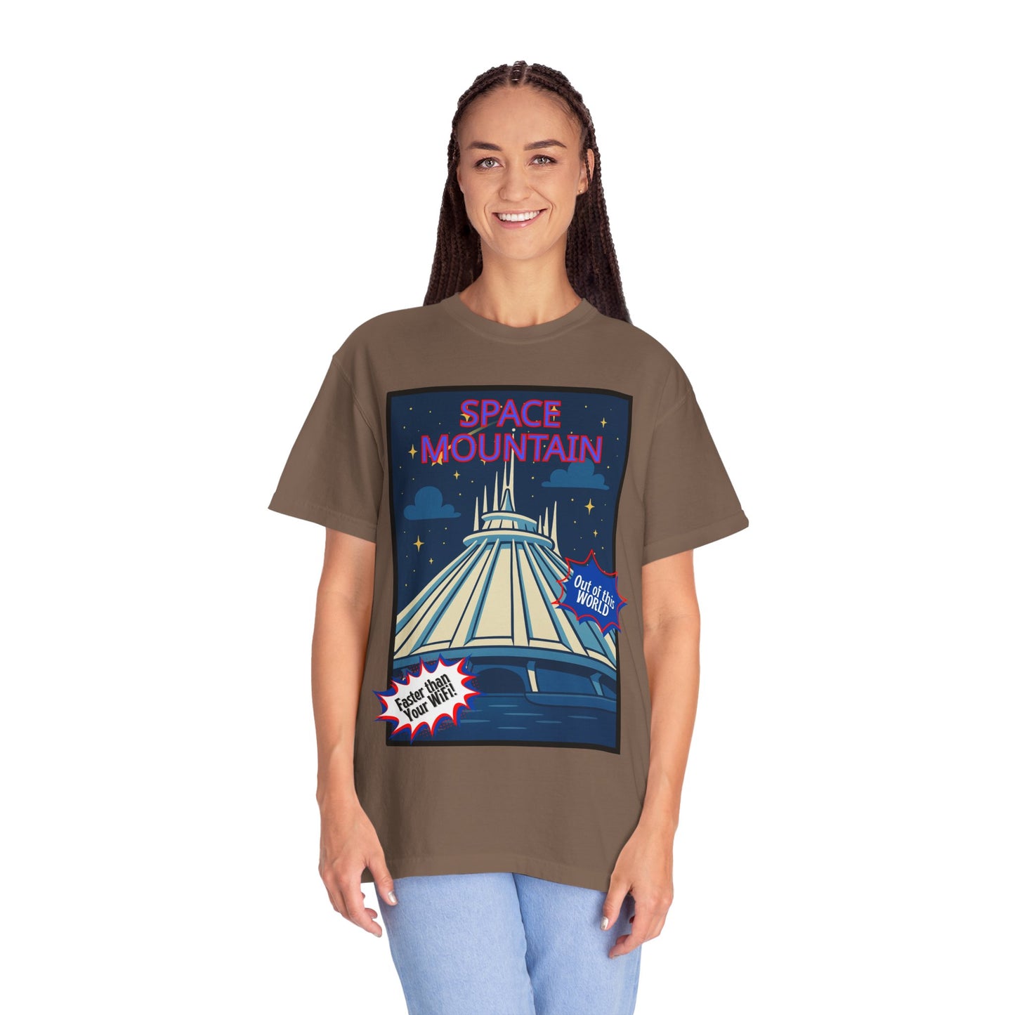 Space Mountain Retro Graphic T-Shirt - Unisex, Perfect for Theme Park Lovers