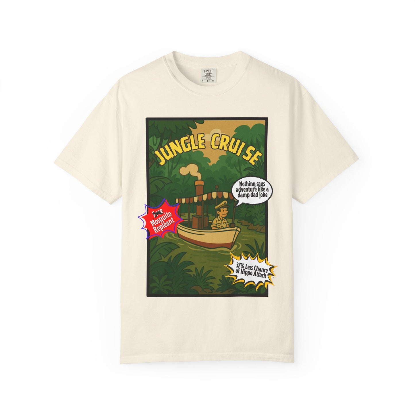Adventure Jungle Cruise T-Shirt - Unisex Garment-Dyed Tee for Fun Jungle Lovers