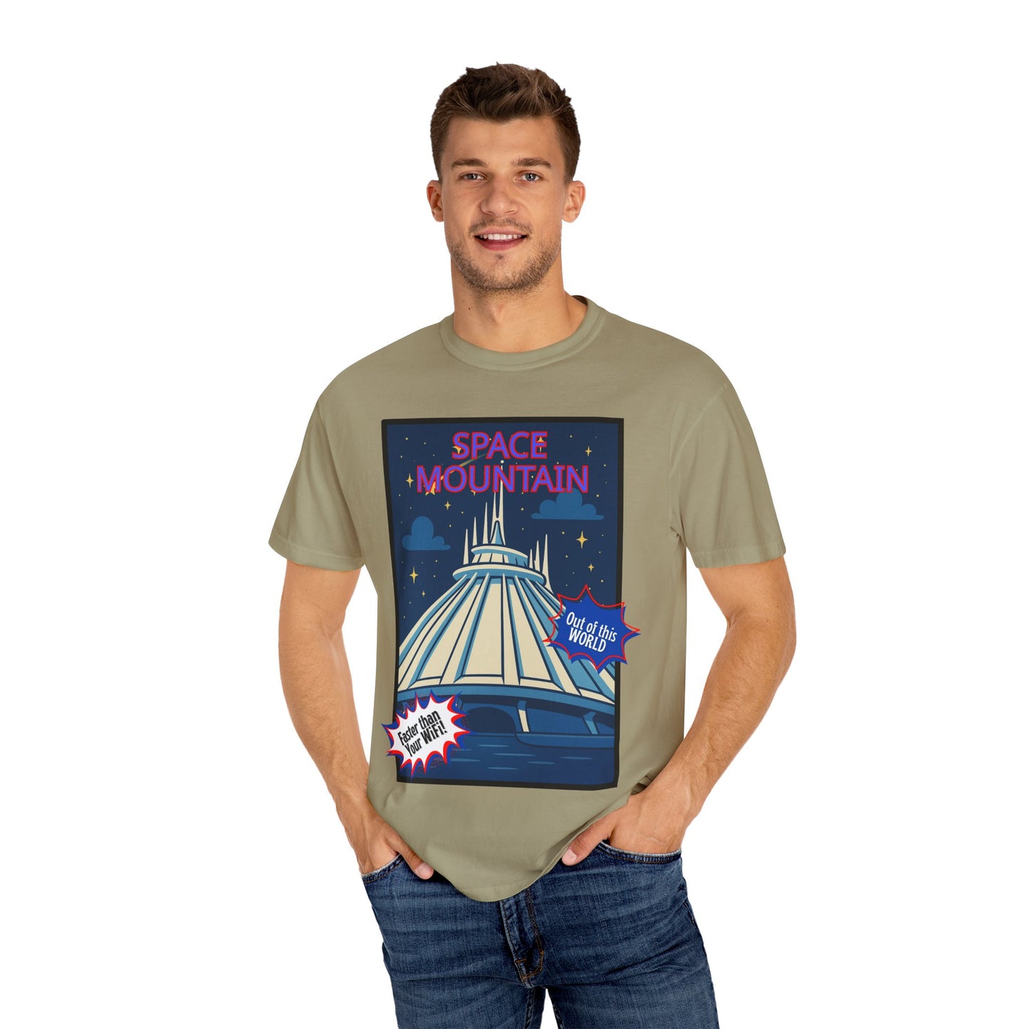 Space Mountain Retro Graphic T-Shirt - Unisex, Perfect for Theme Park Lovers