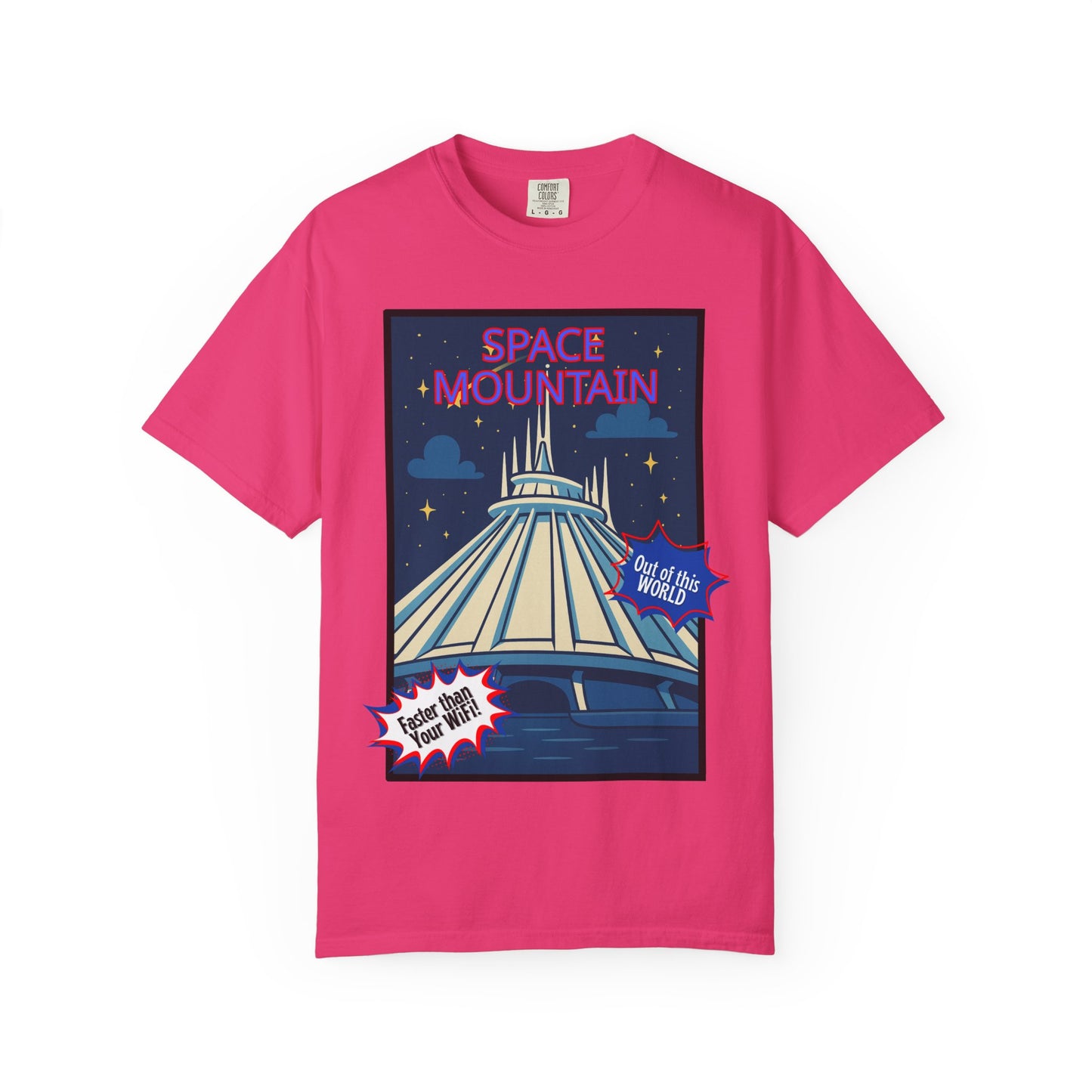 Space Mountain Retro Graphic T-Shirt - Unisex, Perfect for Theme Park Lovers