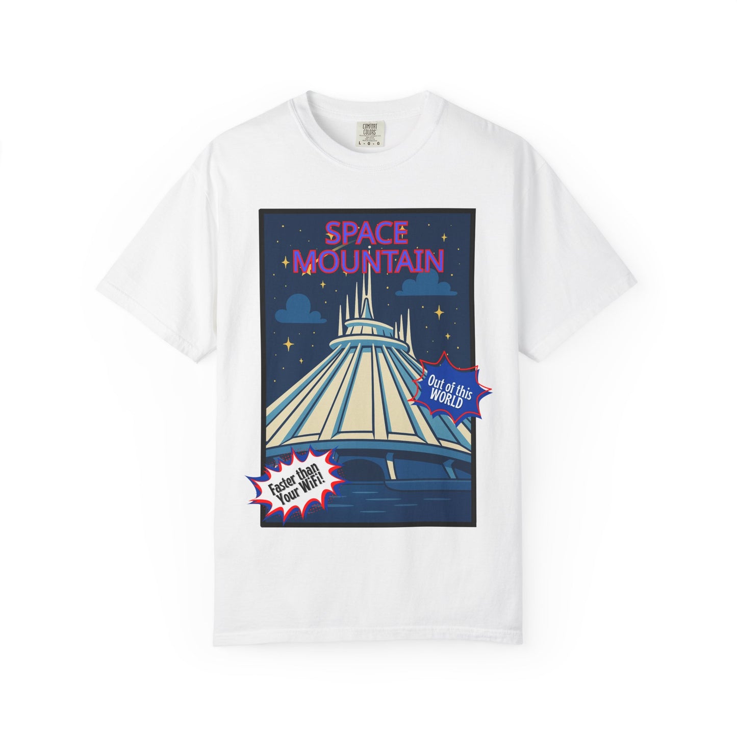 Space Mountain Retro Graphic T-Shirt - Unisex, Perfect for Theme Park Lovers