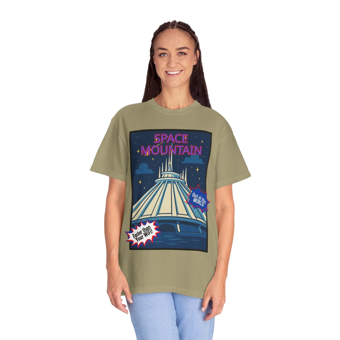 Space Mountain Retro Graphic T-Shirt - Unisex, Perfect for Theme Park Lovers