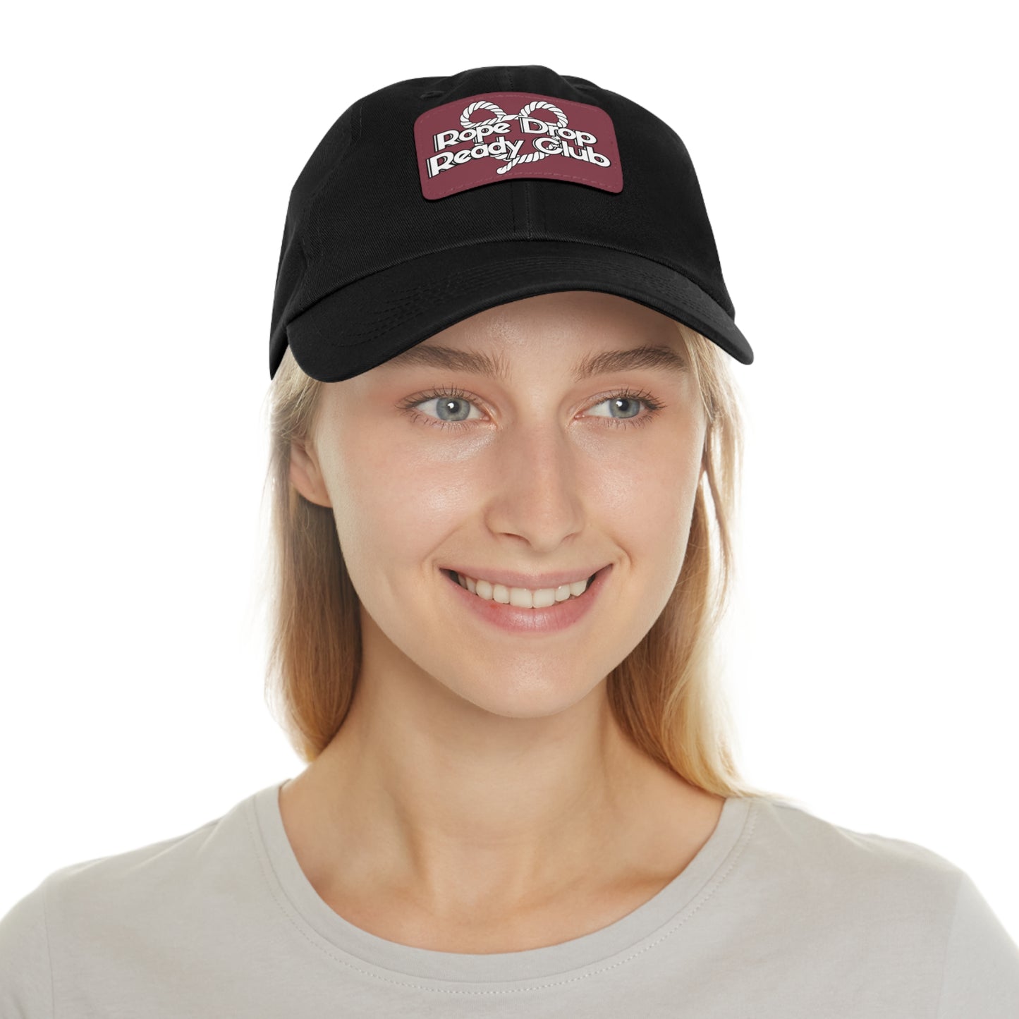 Rope Drop Ready Club Dad Hat with Leather Patch