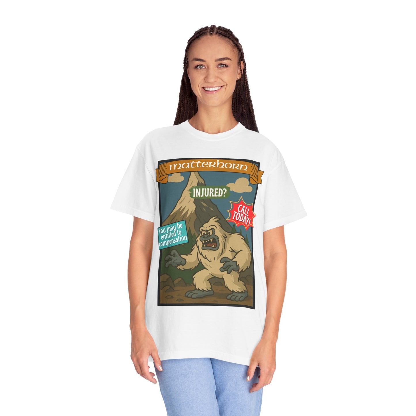 Yeti Injury Claims T-Shirt - Unisex Vintage Style