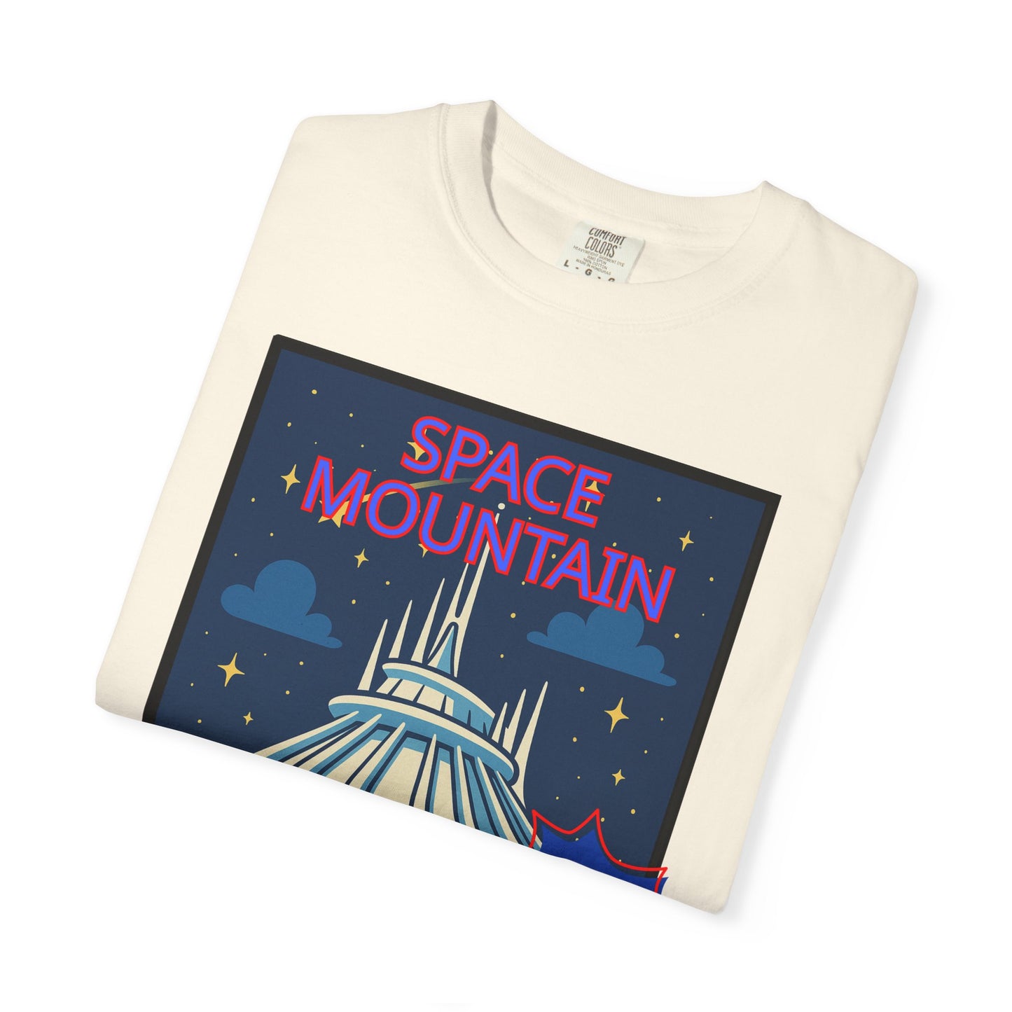 Space Mountain Retro Graphic T-Shirt - Unisex, Perfect for Theme Park Lovers