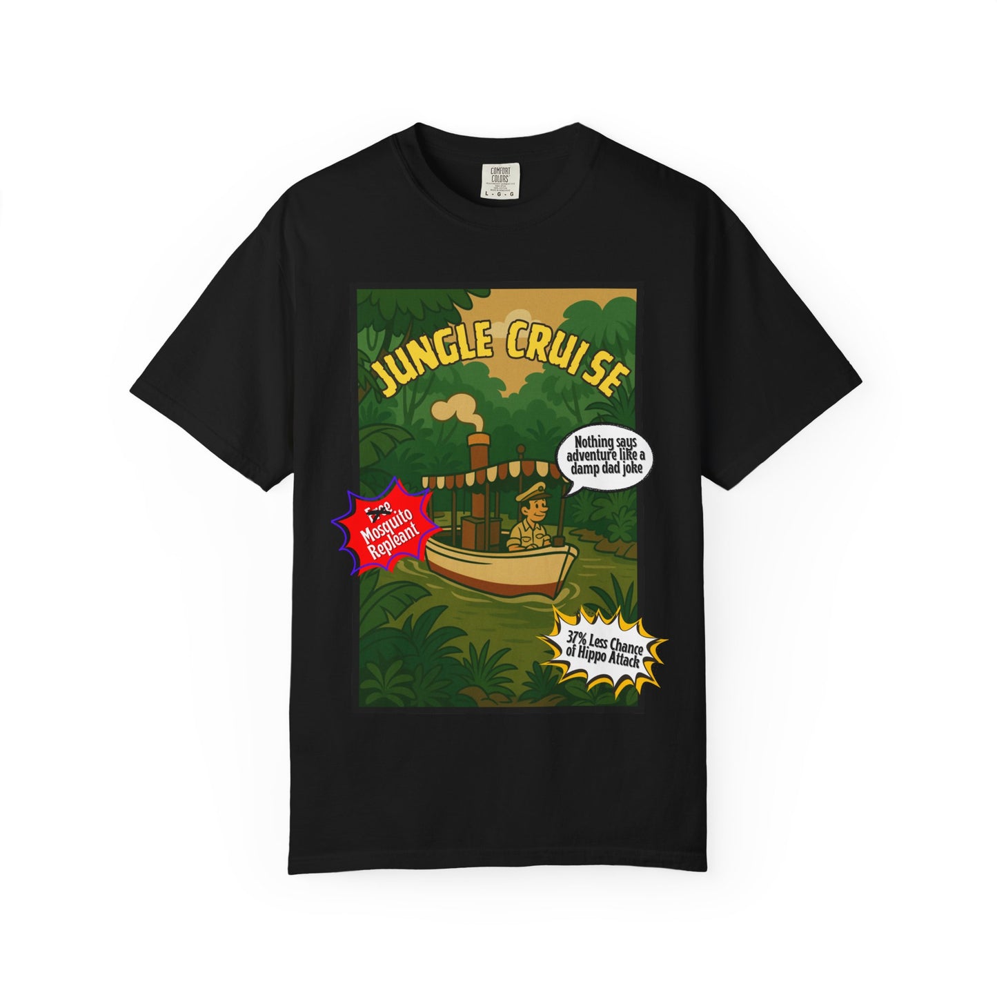 Adventure Jungle Cruise T-Shirt - Unisex Garment-Dyed Tee for Fun Jungle Lovers