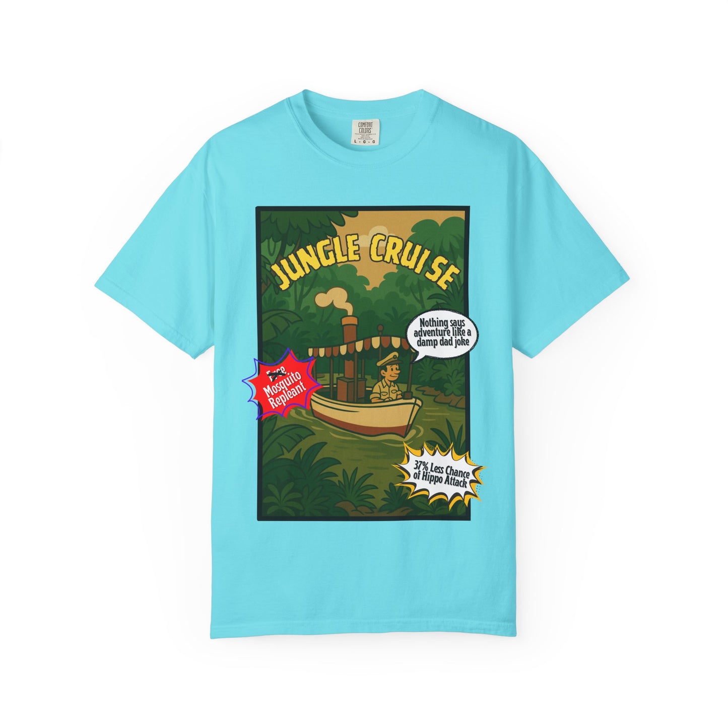 Adventure Jungle Cruise T-Shirt - Unisex Garment-Dyed Tee for Fun Jungle Lovers