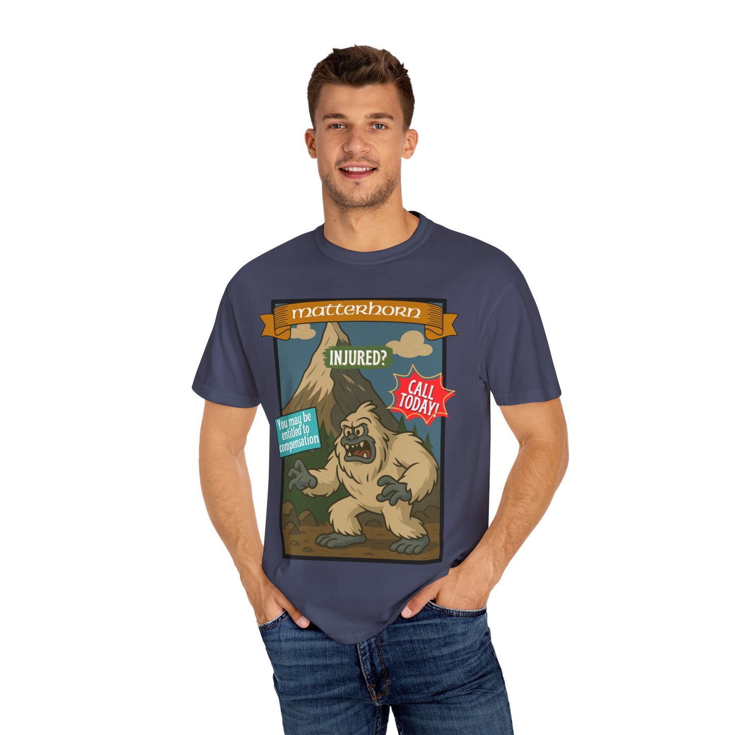 Yeti Injury Claims T-Shirt - Unisex Vintage Style