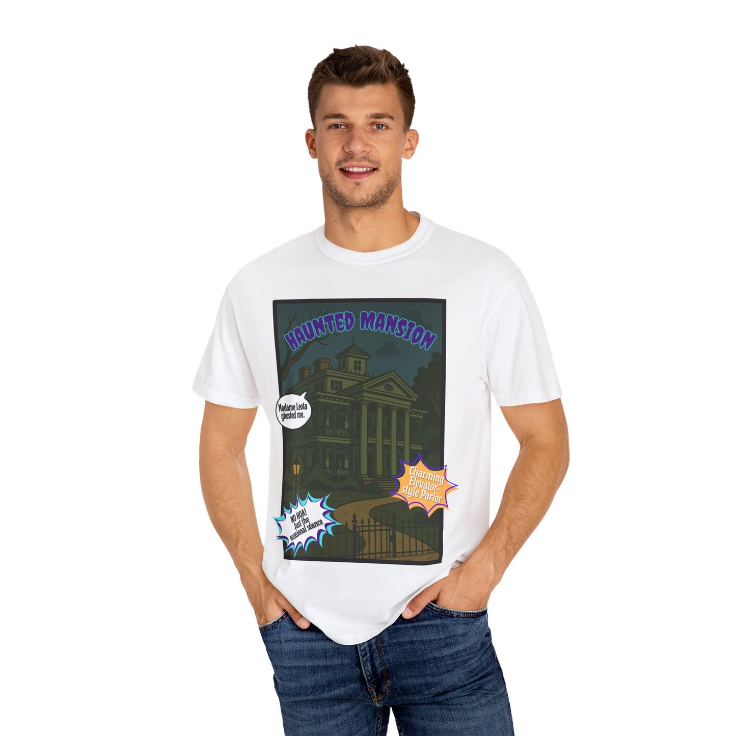 Haunted Mansion Unisex T-shirt - Spooky Graphic Tee for Halloween Lovers