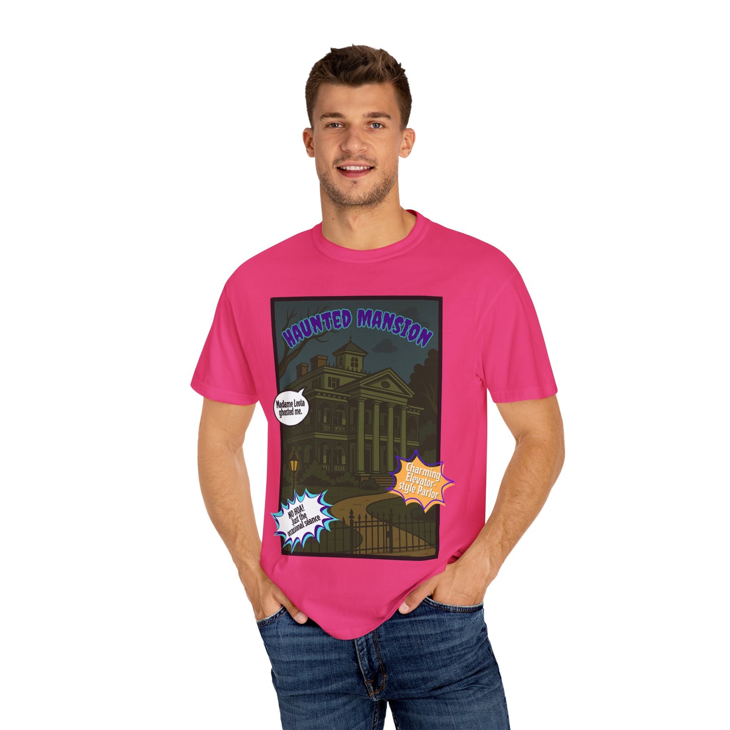 Haunted Mansion Unisex T-shirt - Spooky Graphic Tee for Halloween Lovers