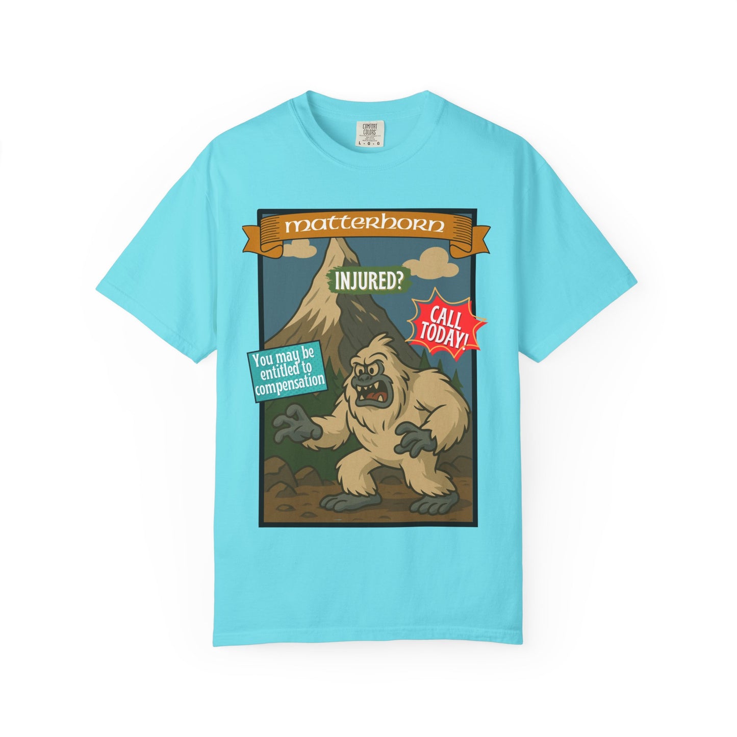 Yeti Injury Claims T-Shirt - Unisex Vintage Style