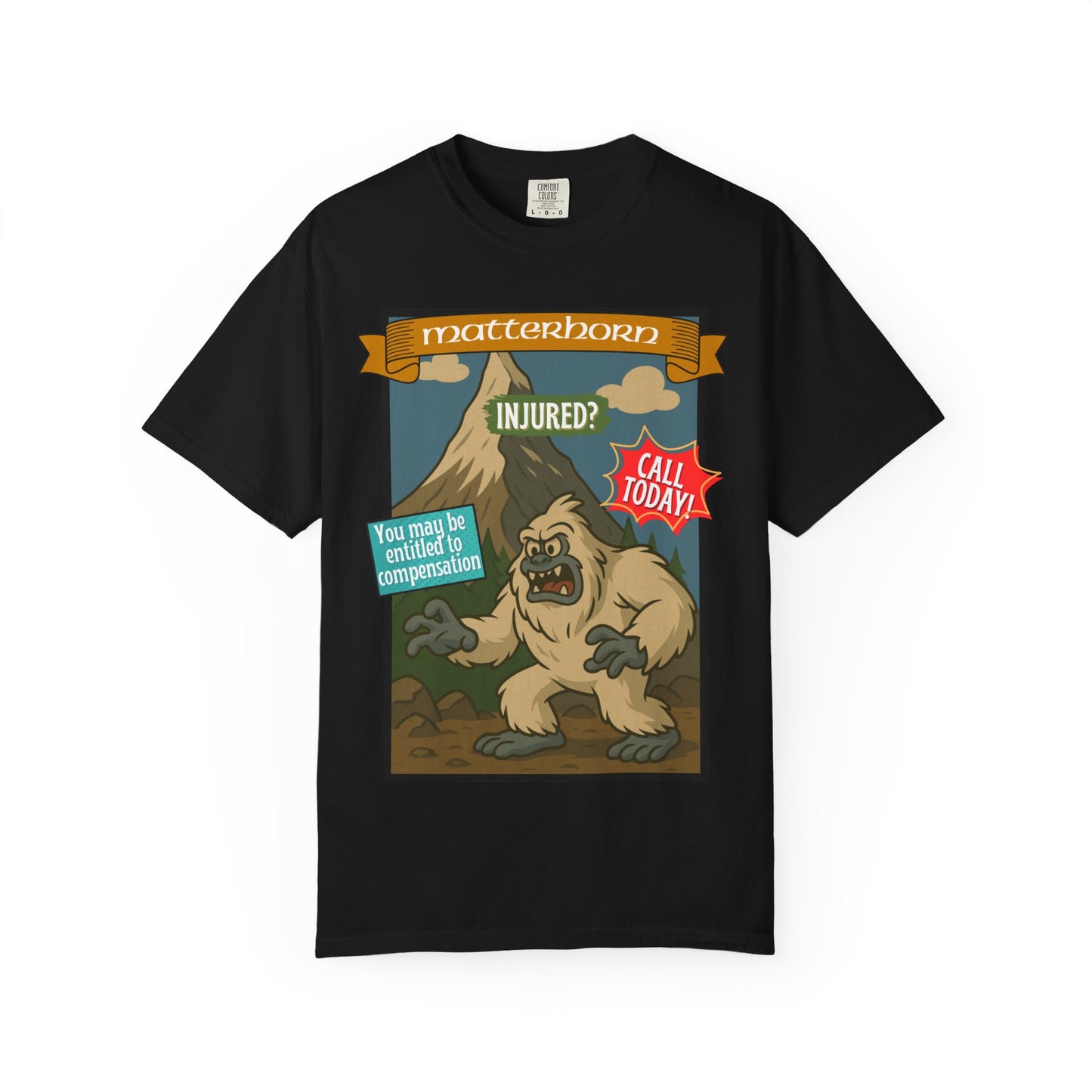 Yeti Injury Claims T-Shirt - Unisex Vintage Style