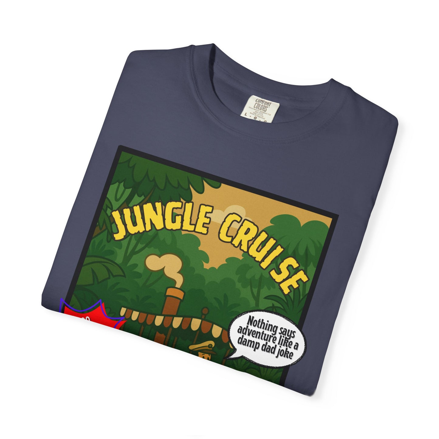 Adventure Jungle Cruise T-Shirt - Unisex Garment-Dyed Tee for Fun Jungle Lovers