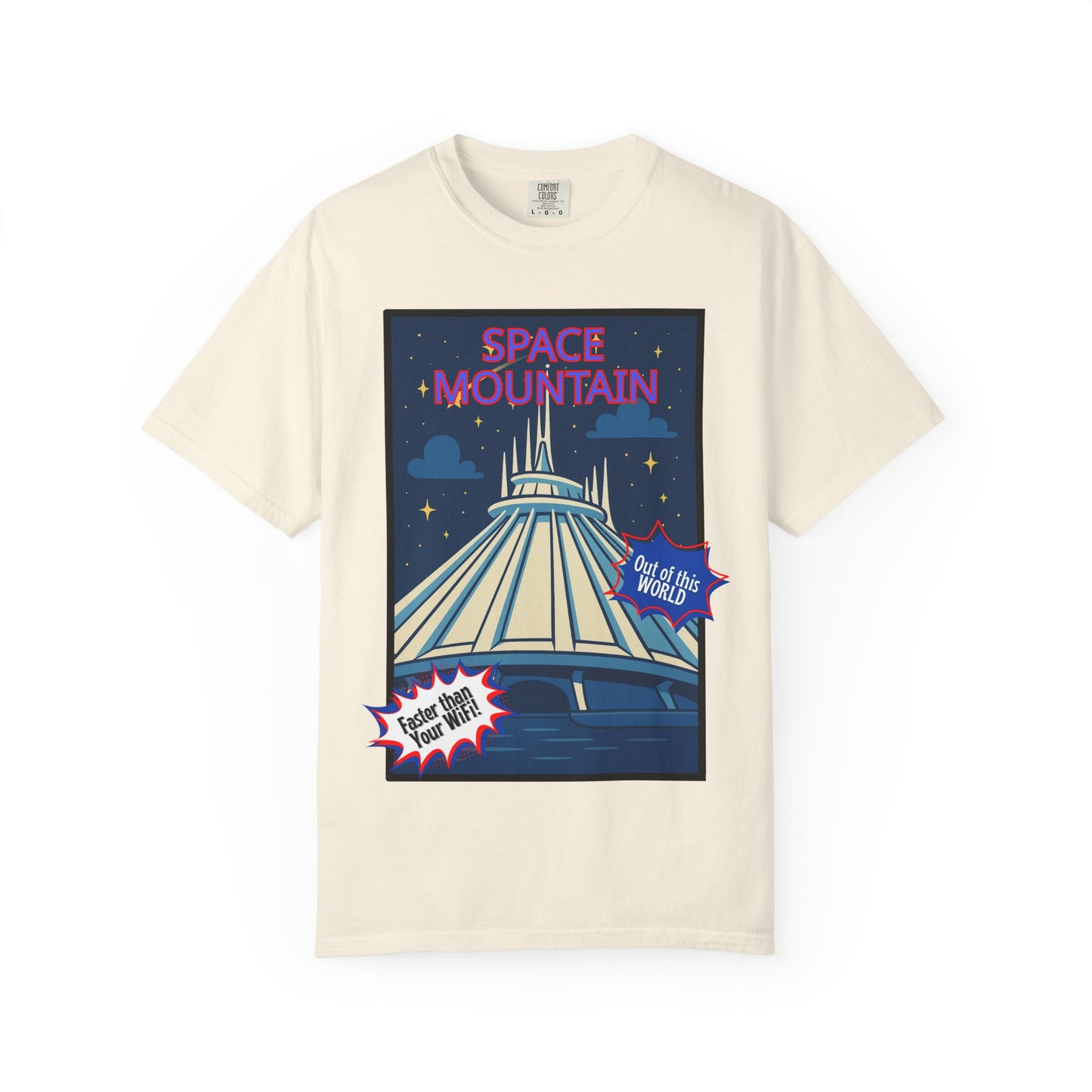 Space Mountain Retro Graphic T-Shirt - Unisex, Perfect for Theme Park Lovers