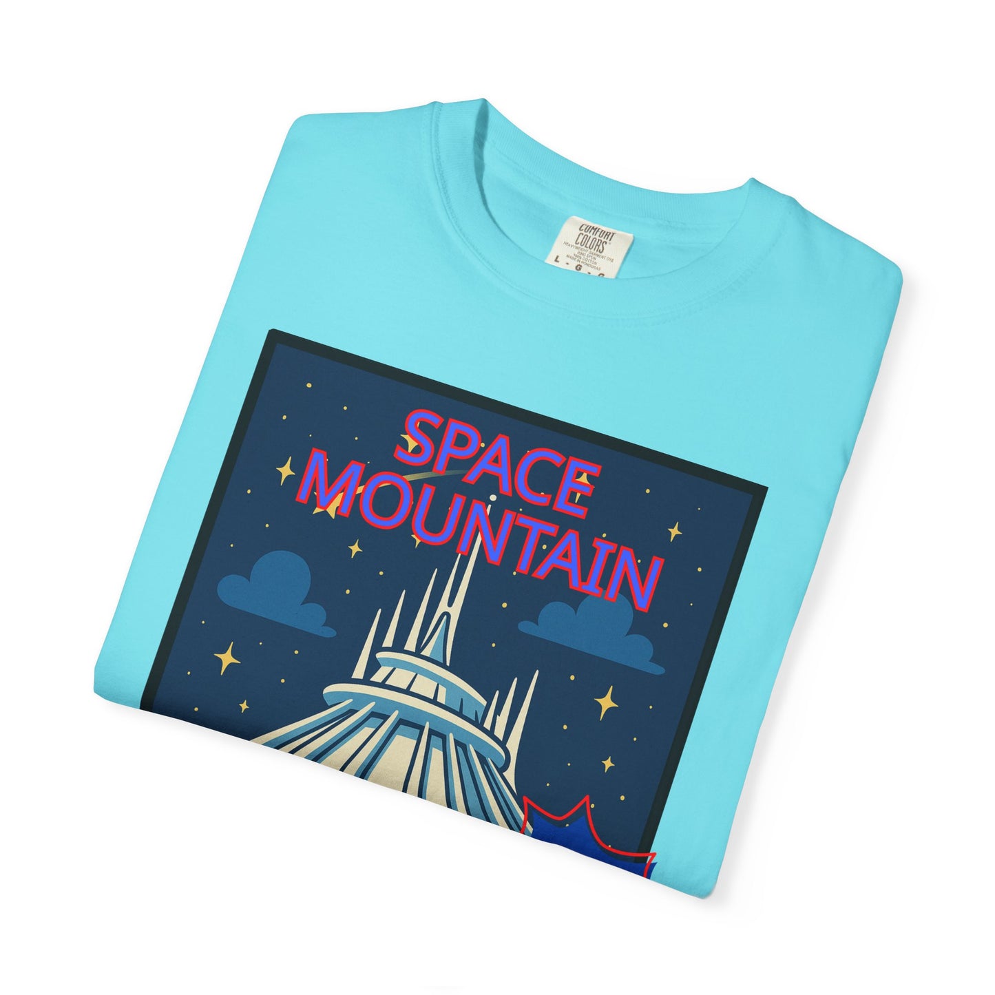 Space Mountain Retro Graphic T-Shirt - Unisex, Perfect for Theme Park Lovers