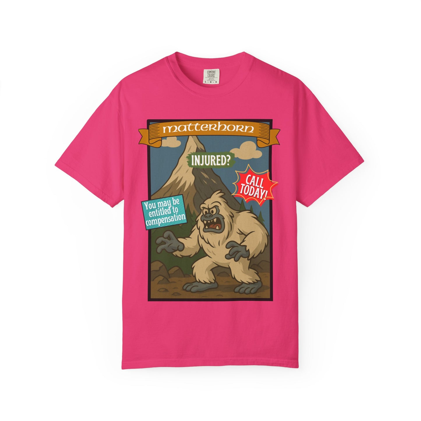 Yeti Injury Claims T-Shirt - Unisex Vintage Style