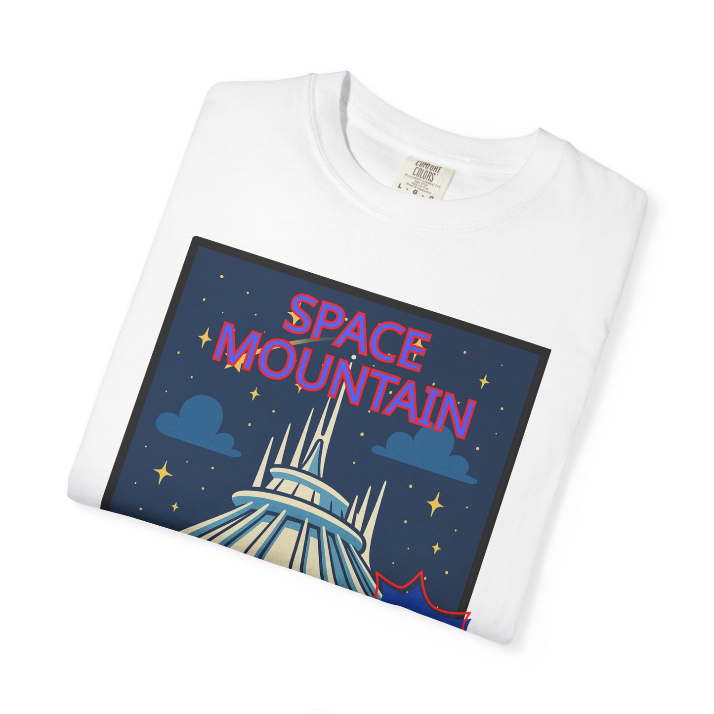 Space Mountain Retro Graphic T-Shirt - Unisex, Perfect for Theme Park Lovers