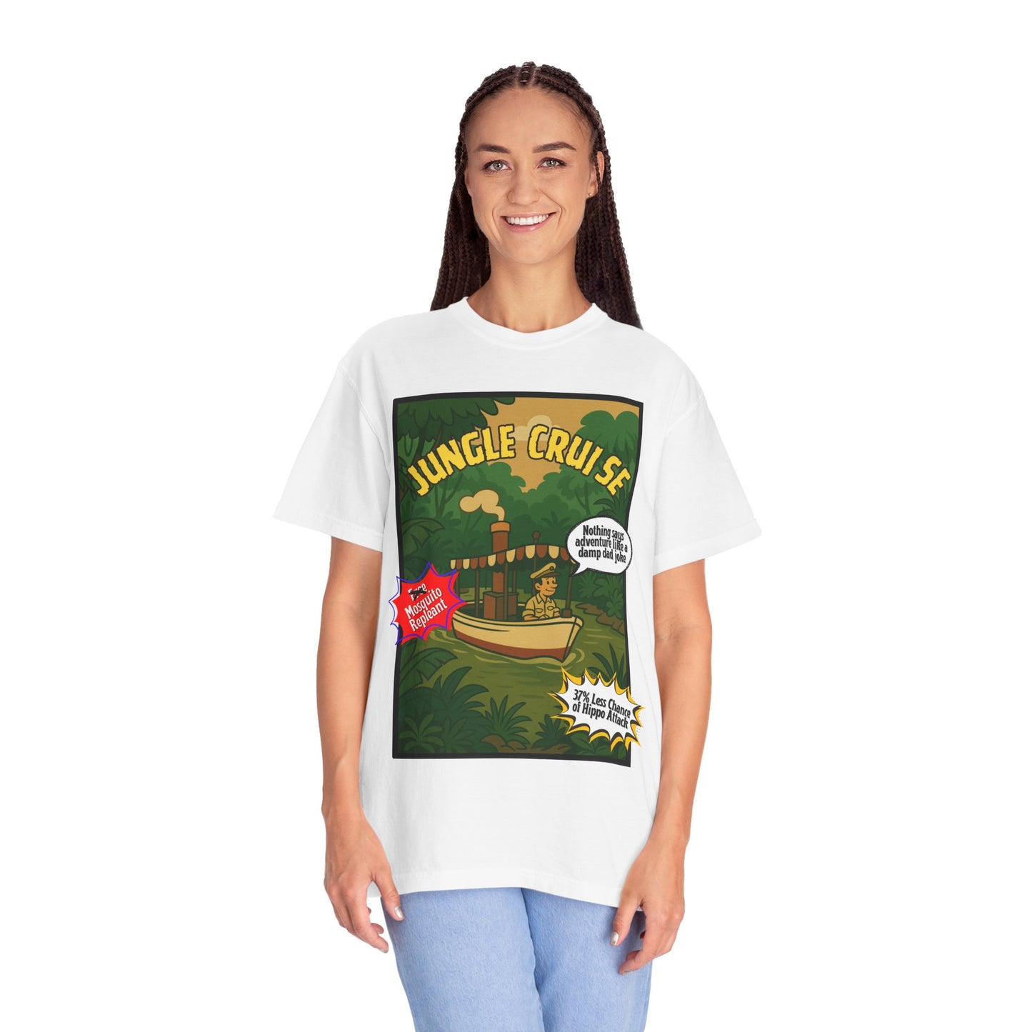Adventure Jungle Cruise T-Shirt - Unisex Garment-Dyed Tee for Fun Jungle Lovers