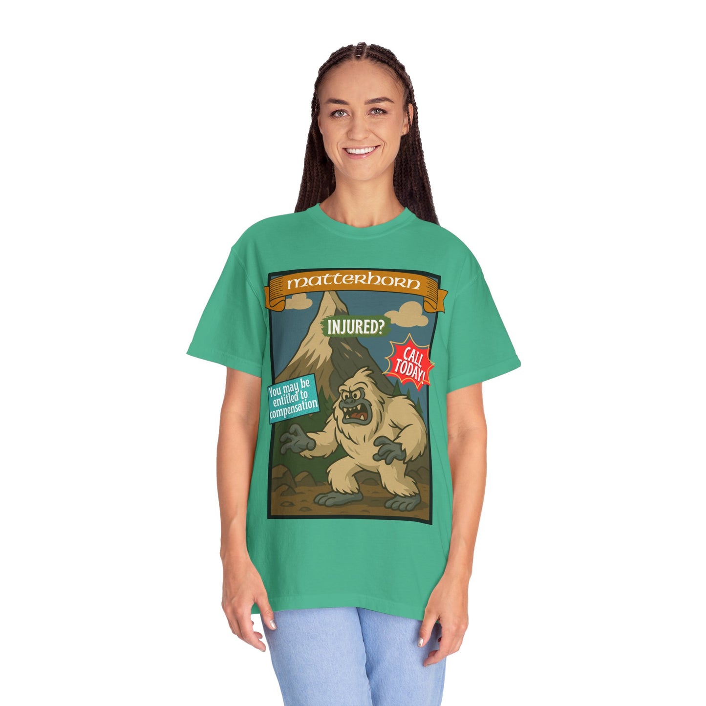 Yeti Injury Claims T-Shirt - Unisex Vintage Style