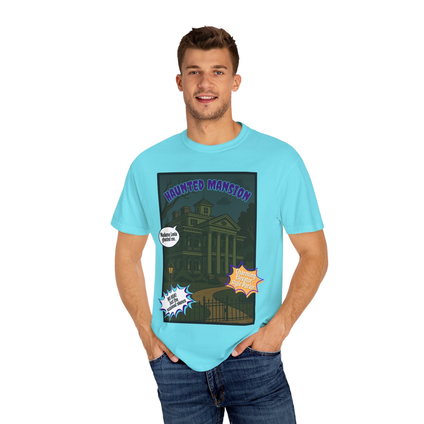 Haunted Mansion Unisex T-shirt - Spooky Graphic Tee for Halloween Lovers