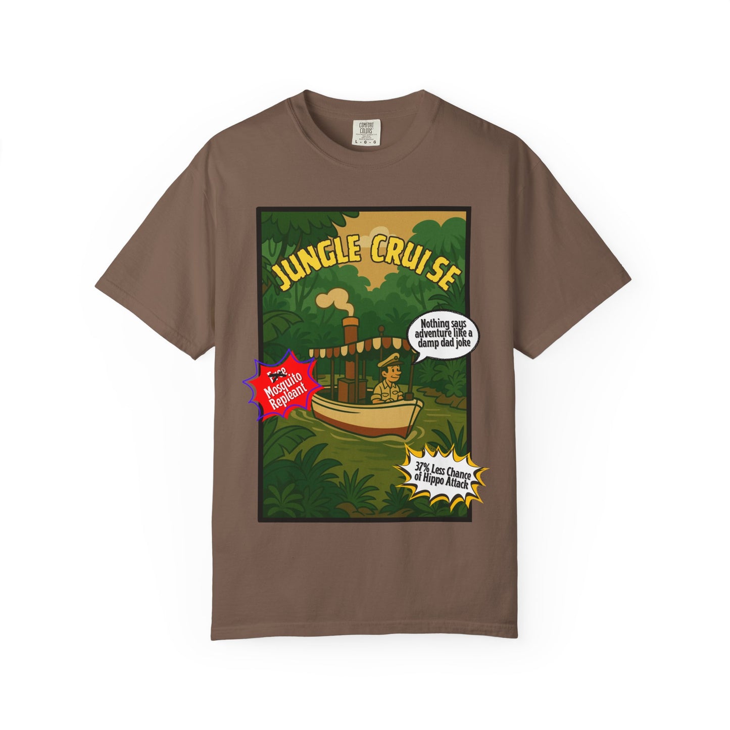 Adventure Jungle Cruise T-Shirt - Unisex Garment-Dyed Tee for Fun Jungle Lovers