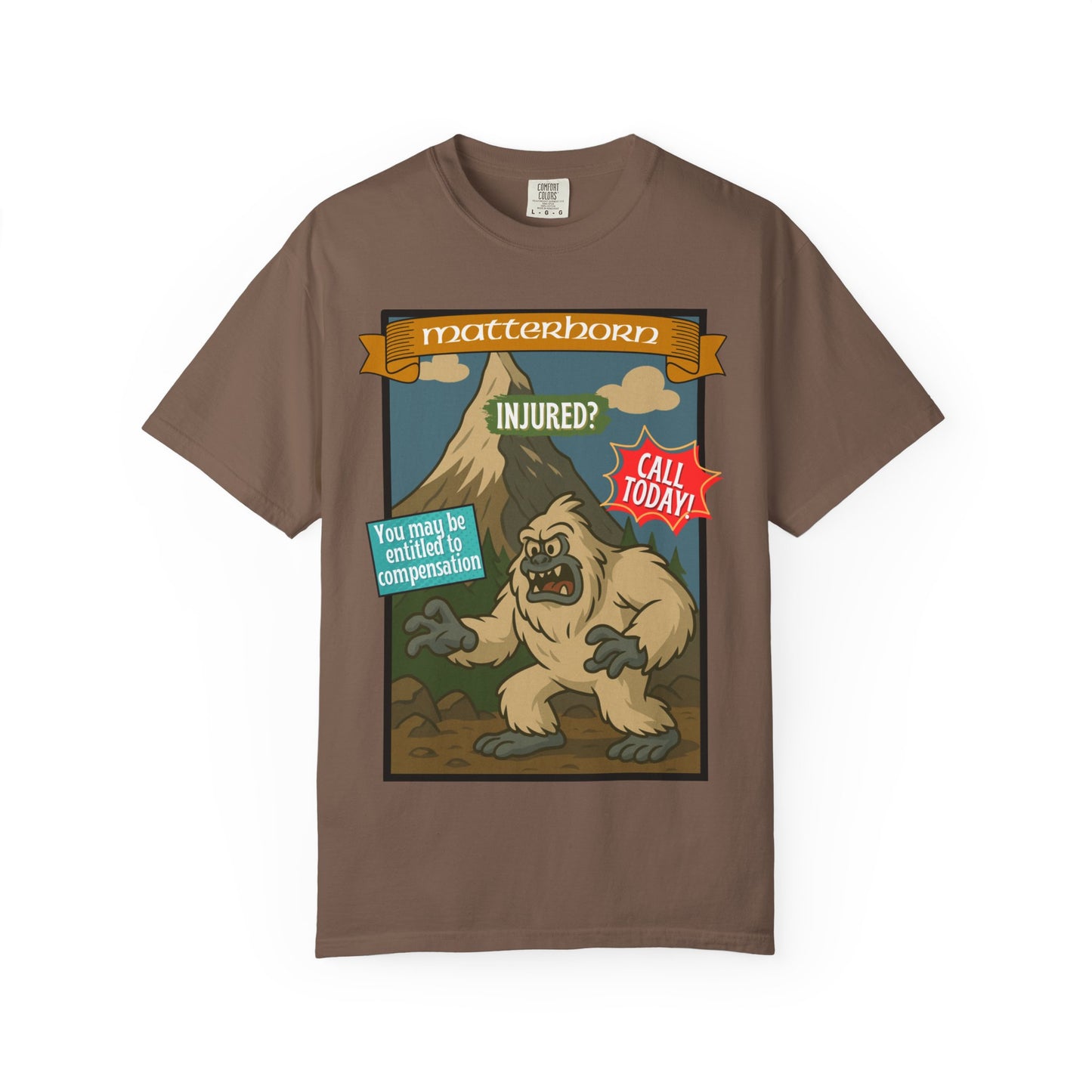 Yeti Injury Claims T-Shirt - Unisex Vintage Style