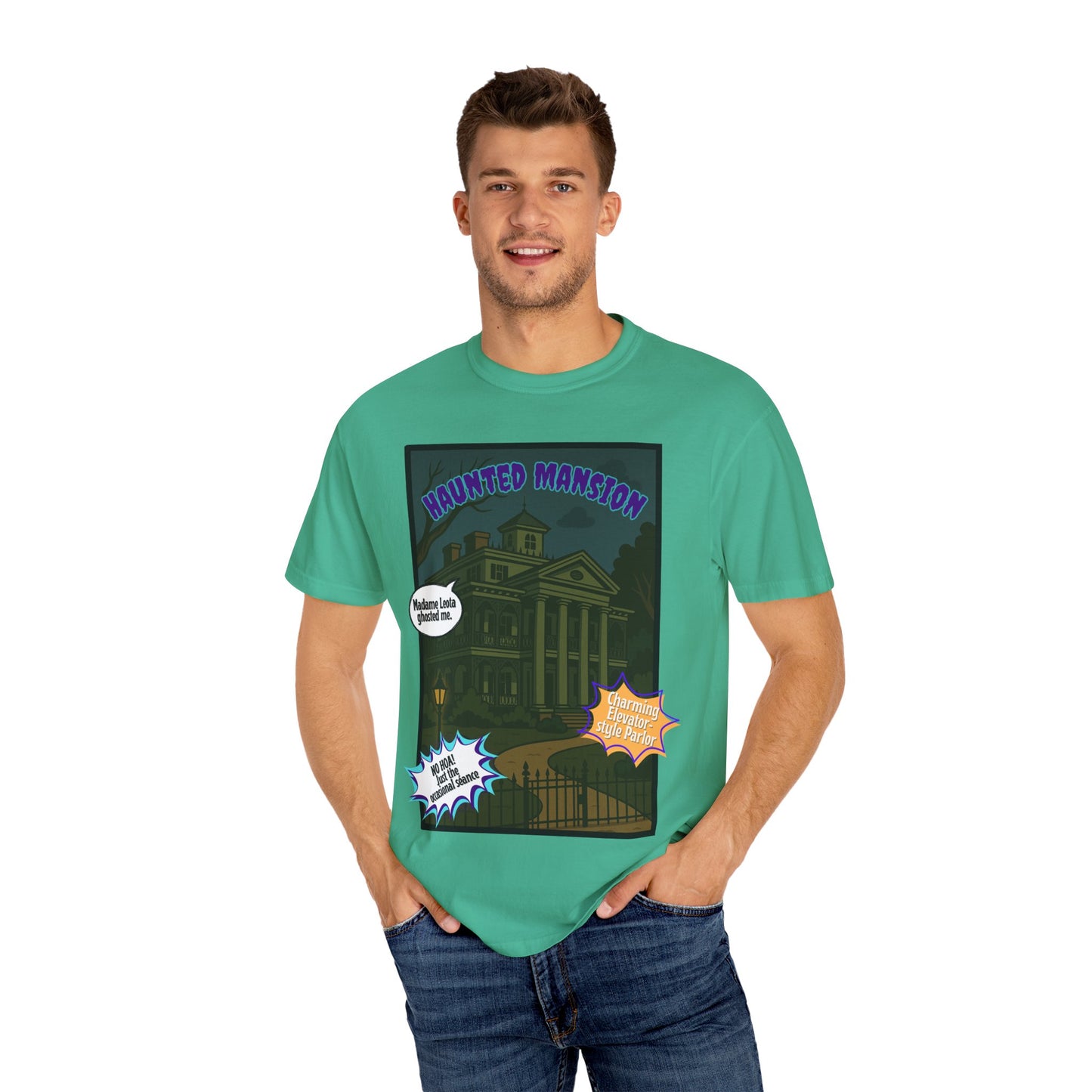Haunted Mansion Unisex T-shirt - Spooky Graphic Tee for Halloween Lovers