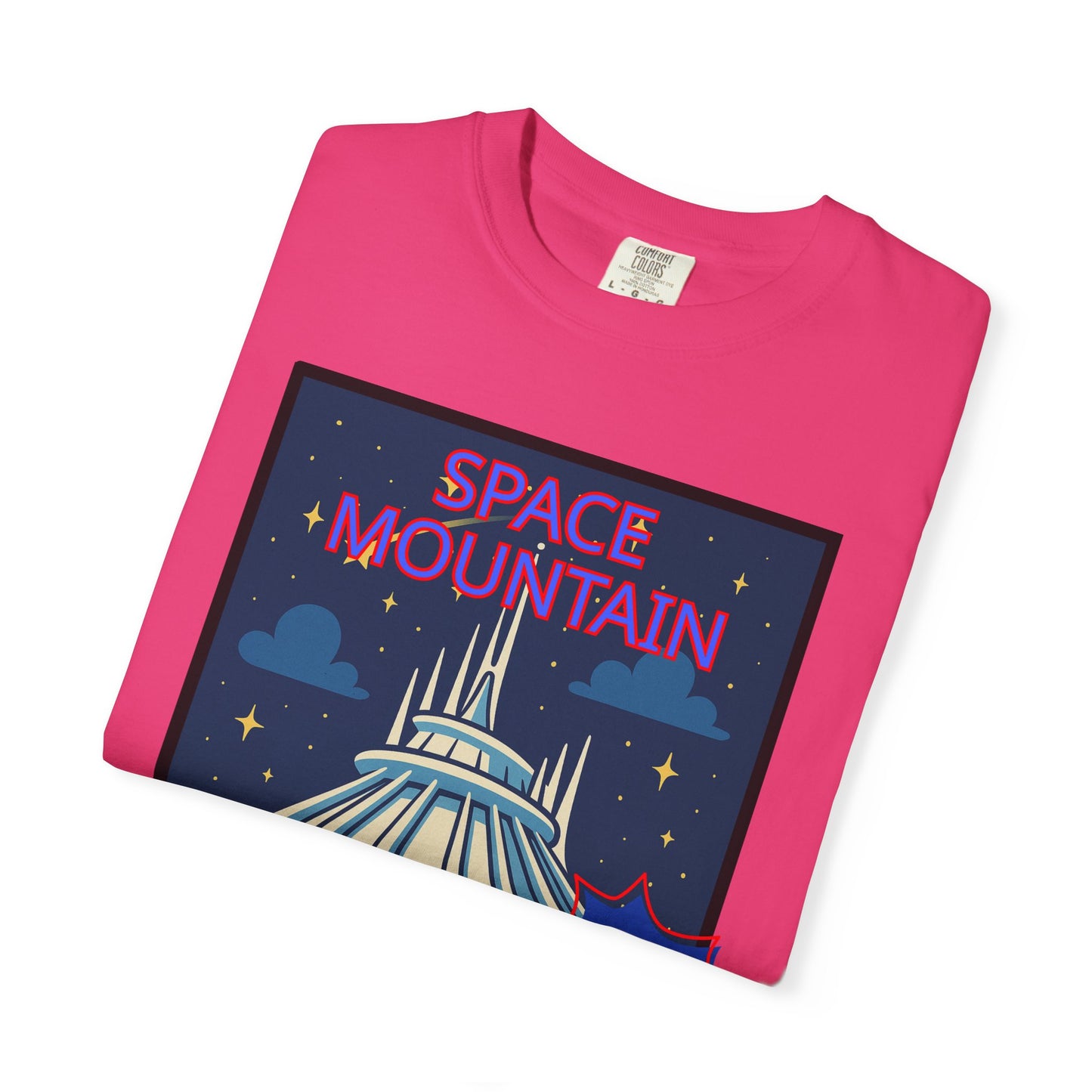 Space Mountain Retro Graphic T-Shirt - Unisex, Perfect for Theme Park Lovers