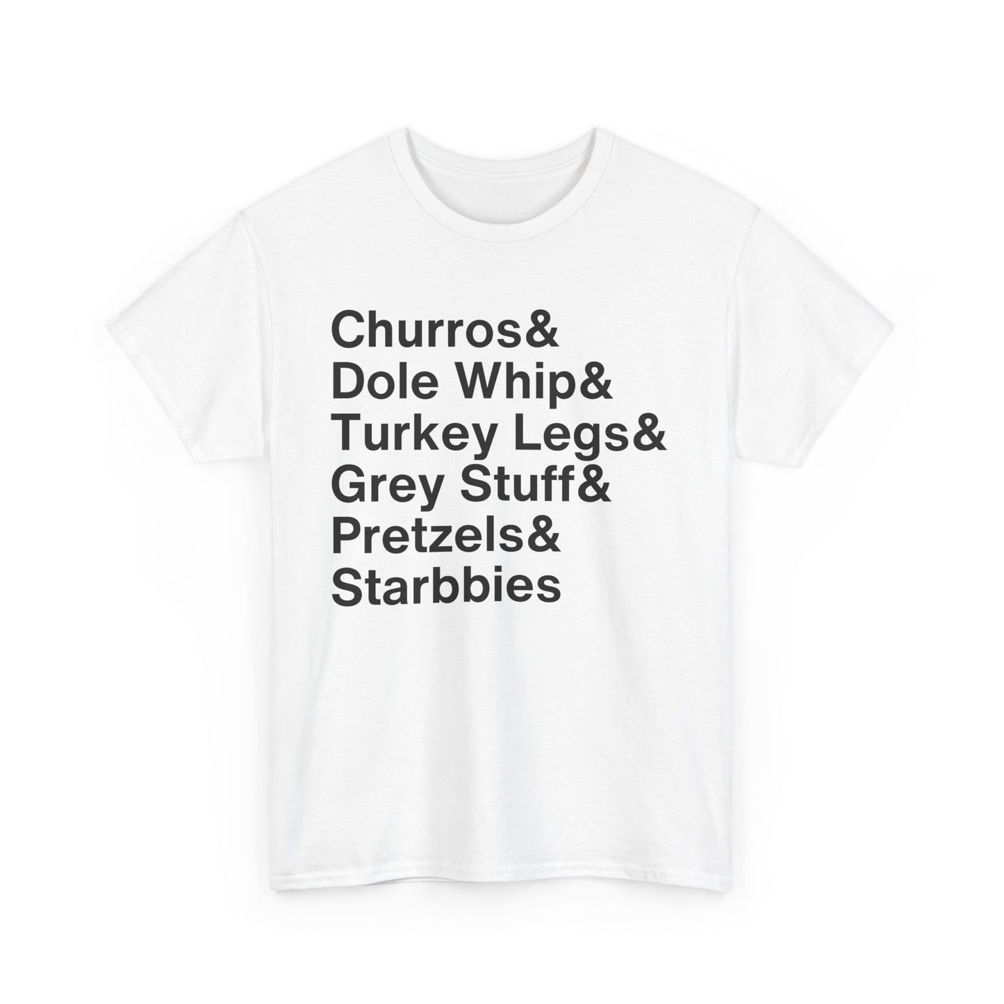 Foodie Unisex Cotton Tee - Graphic T-Shirt for Theme Park Lovers