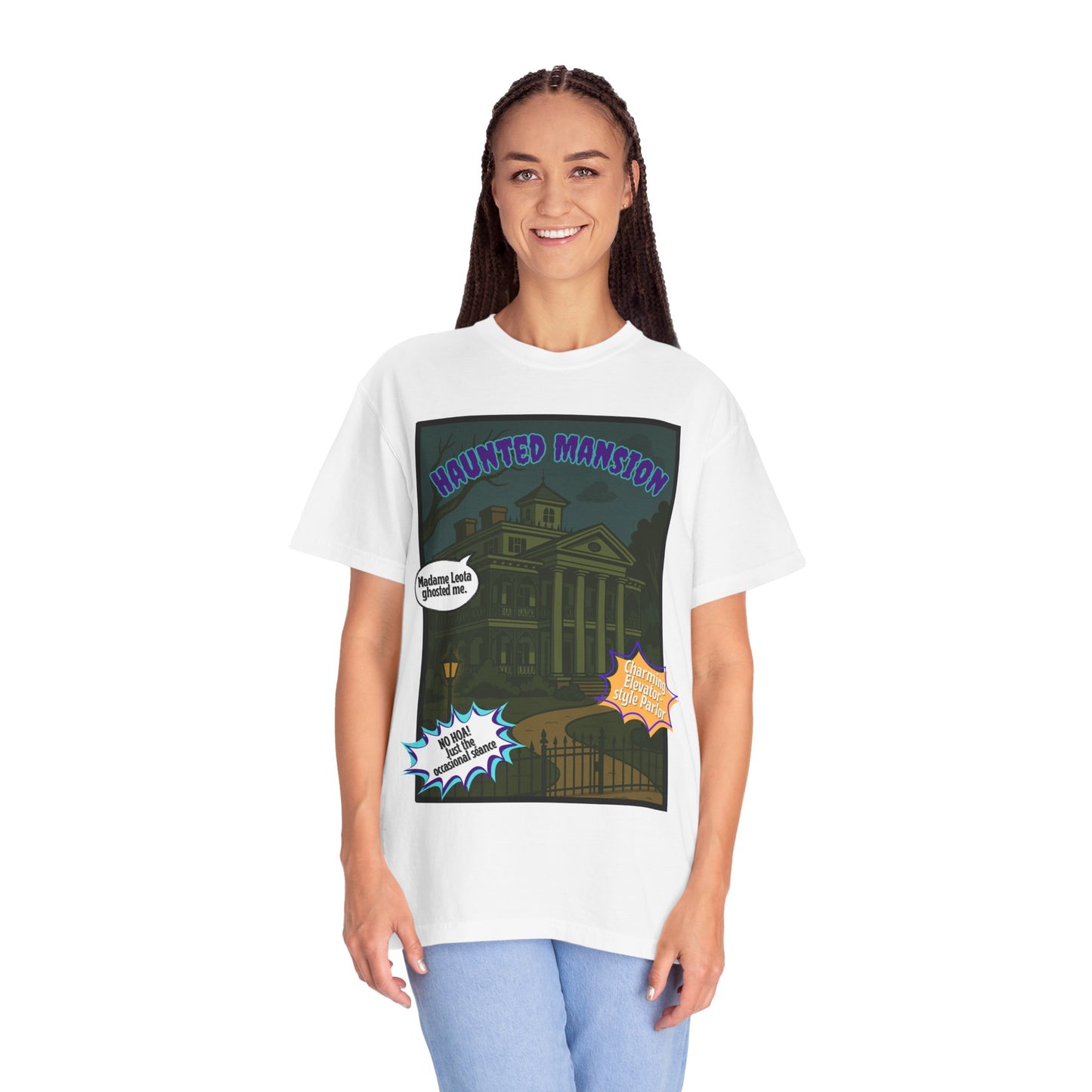 Haunted Mansion Unisex T-shirt - Spooky Graphic Tee for Halloween Lovers