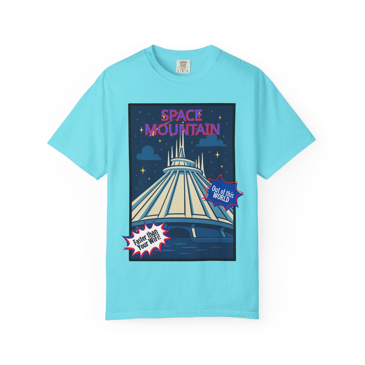 Space Mountain Retro Graphic T-Shirt - Unisex, Perfect for Theme Park Lovers