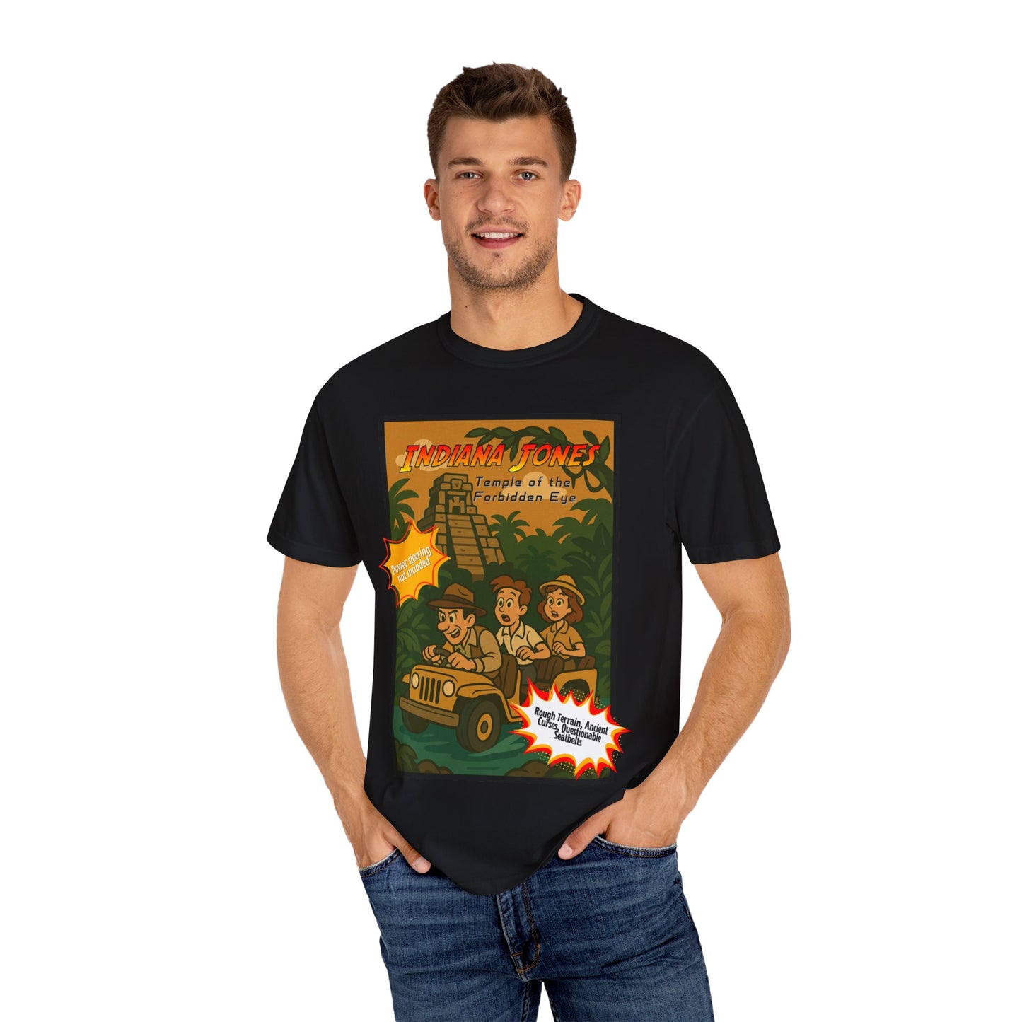 Adventure-Themed Unisex T-Shirt - Indiana Jones Retro Design