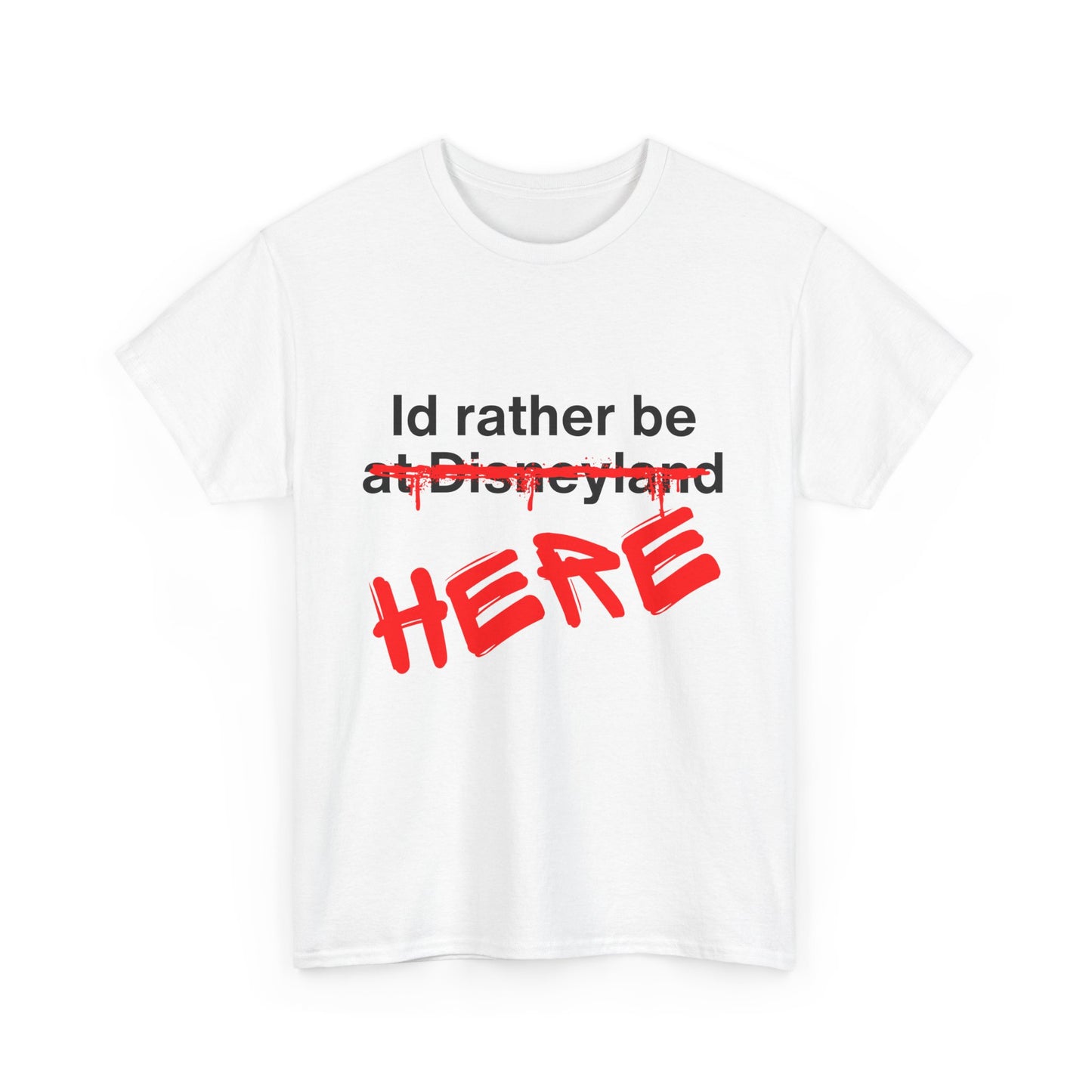 HERE Unisex Cotton Tee - T-Shirt for Theme Park Lovers