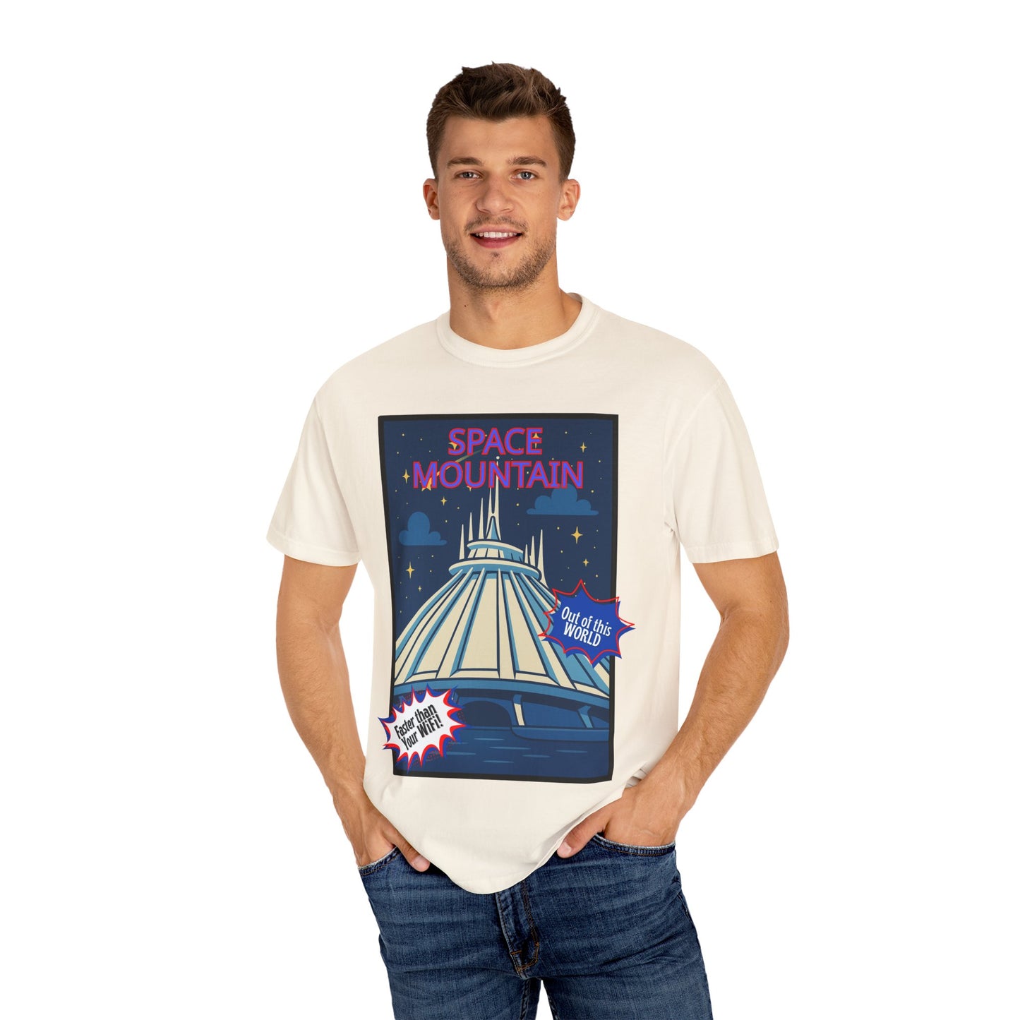 Space Mountain Retro Graphic T-Shirt - Unisex, Perfect for Theme Park Lovers