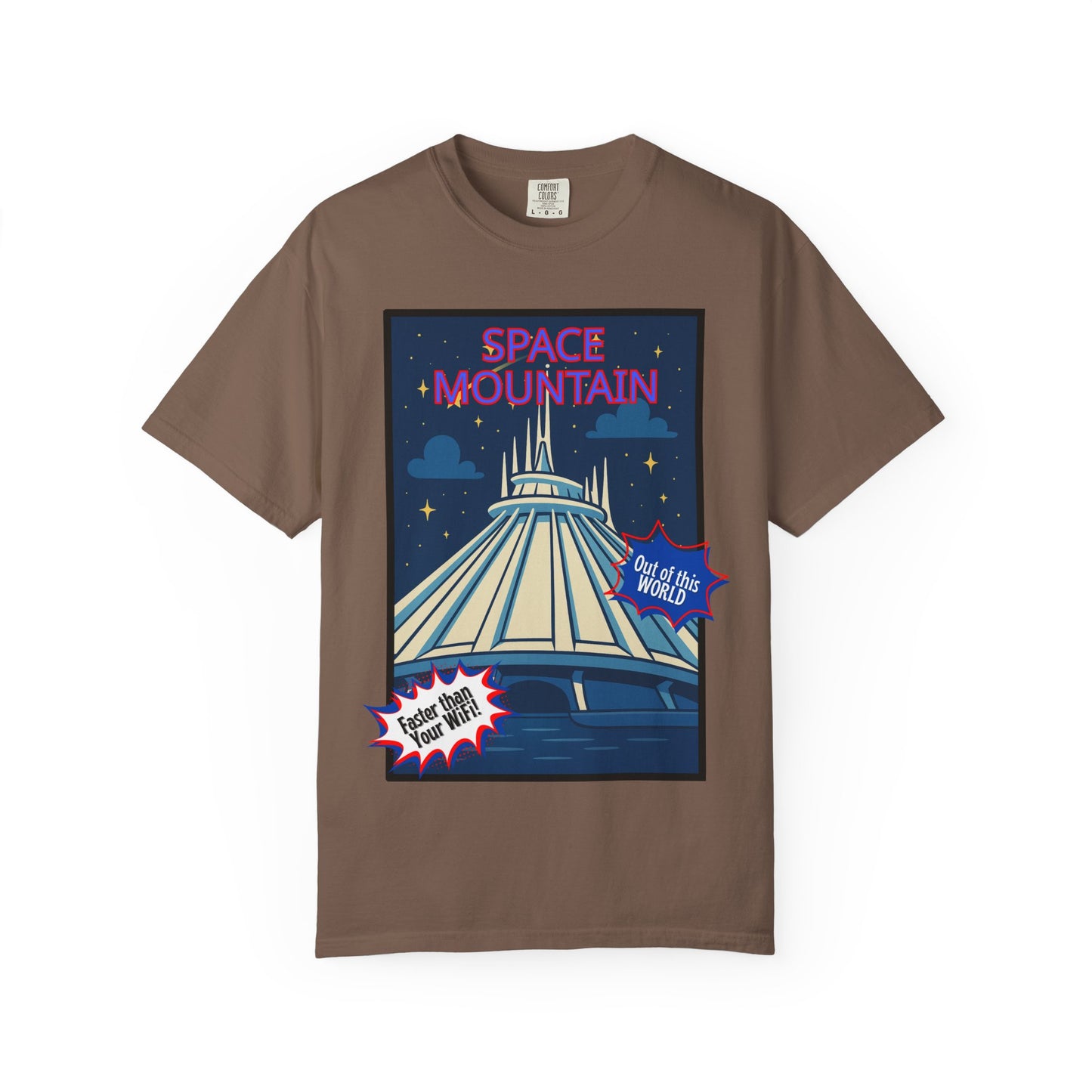Space Mountain Retro Graphic T-Shirt - Unisex, Perfect for Theme Park Lovers