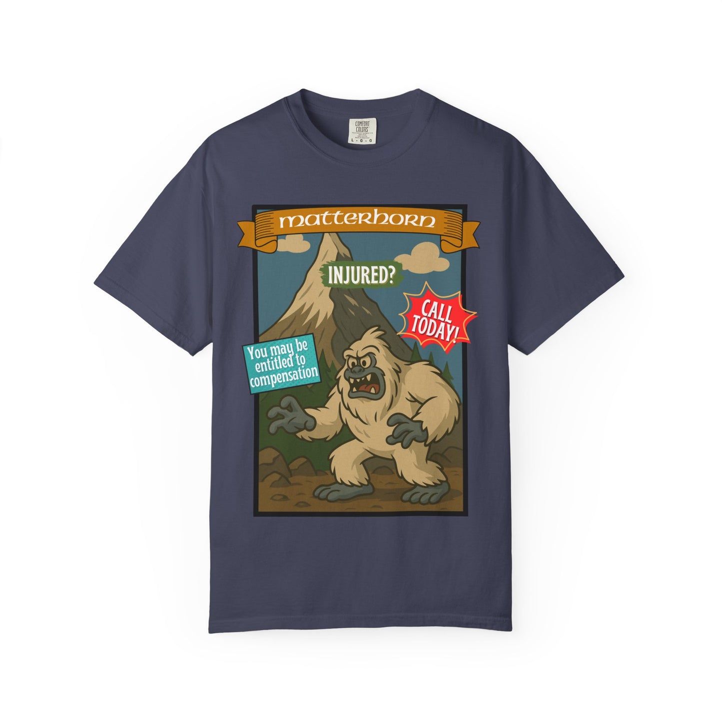 Yeti Injury Claims T-Shirt - Unisex Vintage Style
