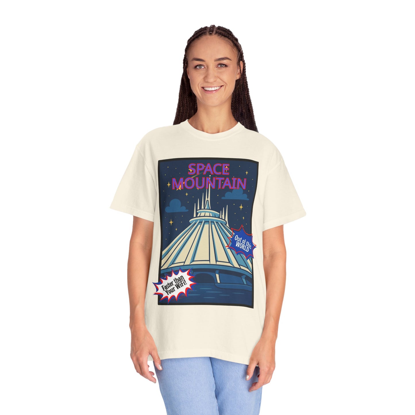 Space Mountain Retro Graphic T-Shirt - Unisex, Perfect for Theme Park Lovers