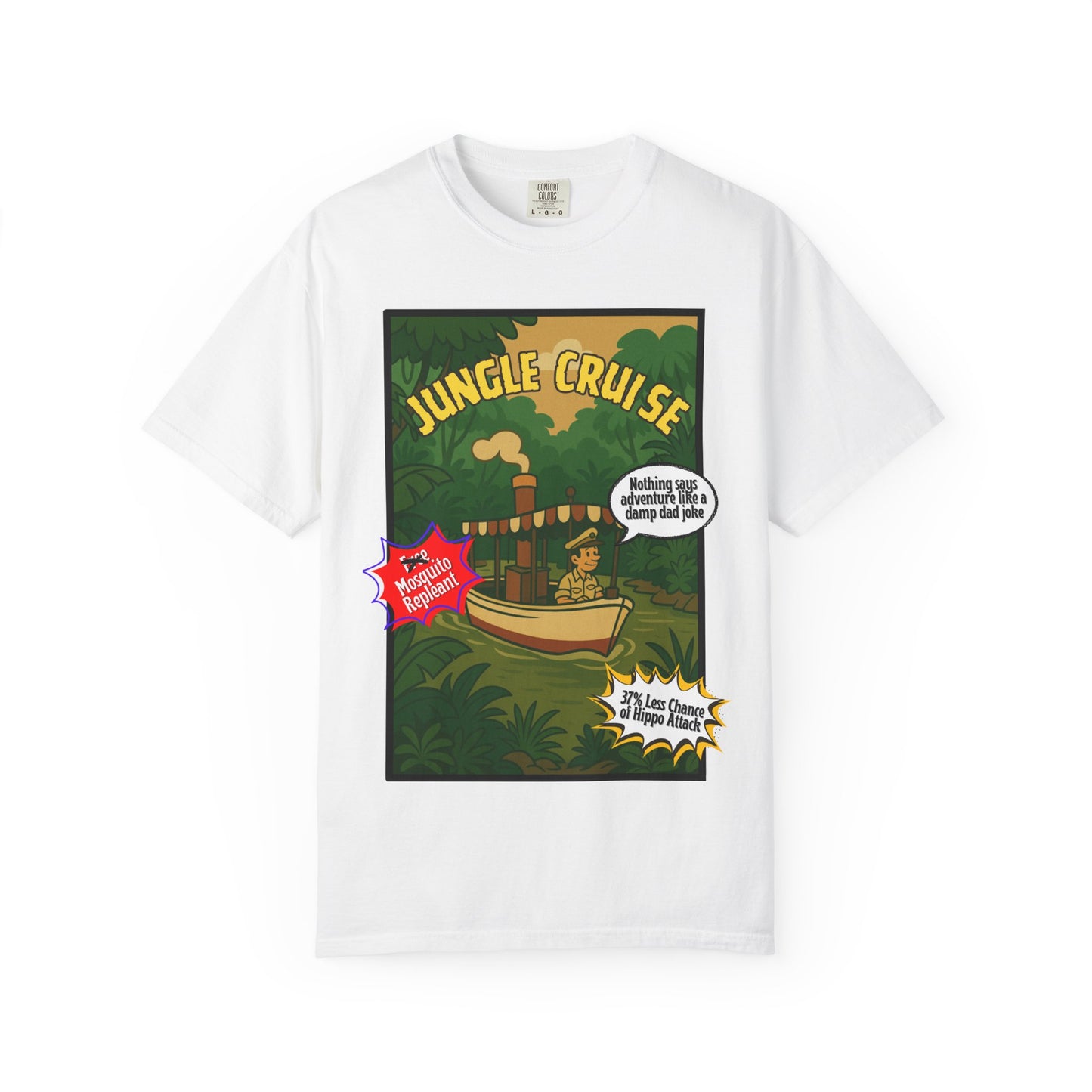 Adventure Jungle Cruise T-Shirt - Unisex Garment-Dyed Tee for Fun Jungle Lovers