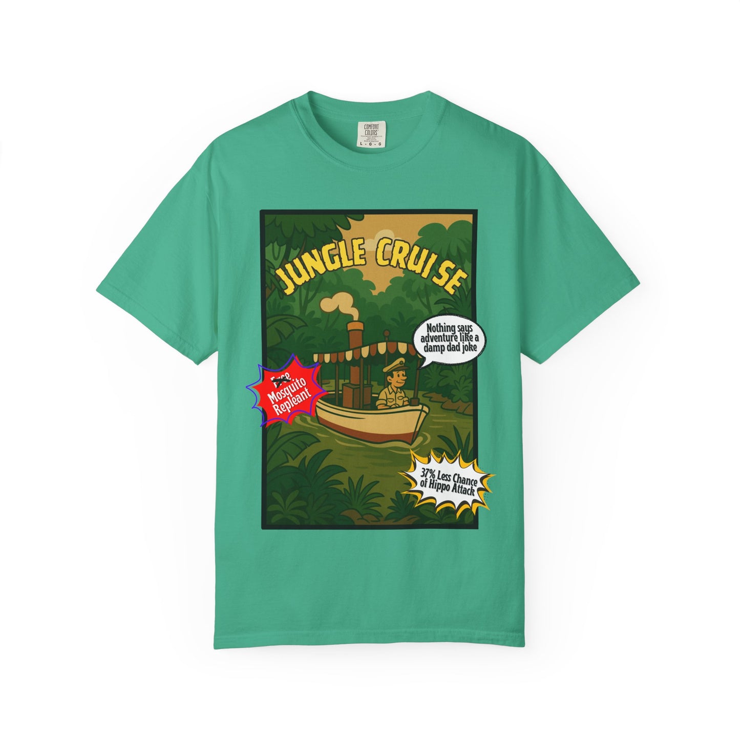 Adventure Jungle Cruise T-Shirt - Unisex Garment-Dyed Tee for Fun Jungle Lovers